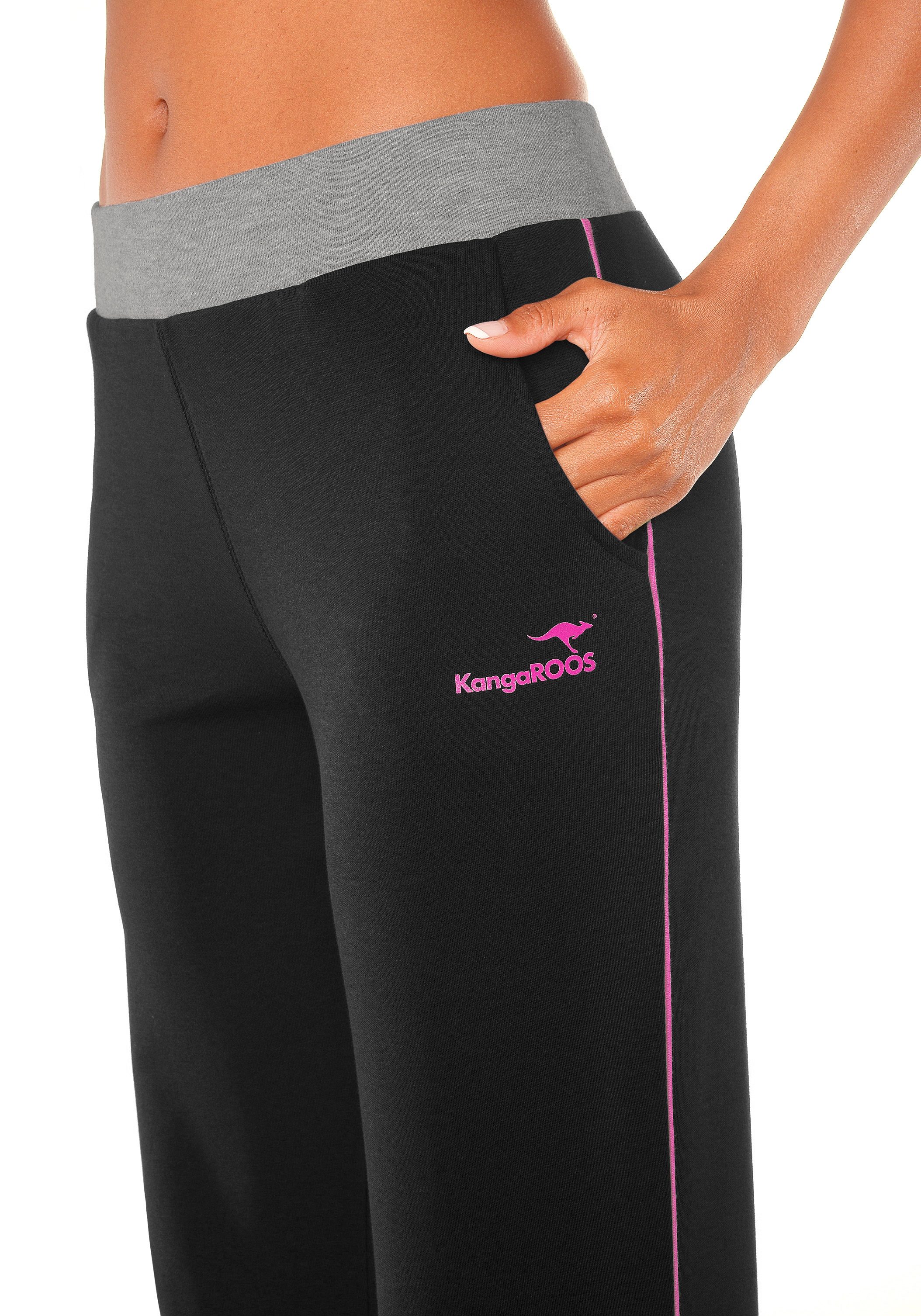 KangaROOS Relaxbroek met brede tailleband, loungewear, loungepak