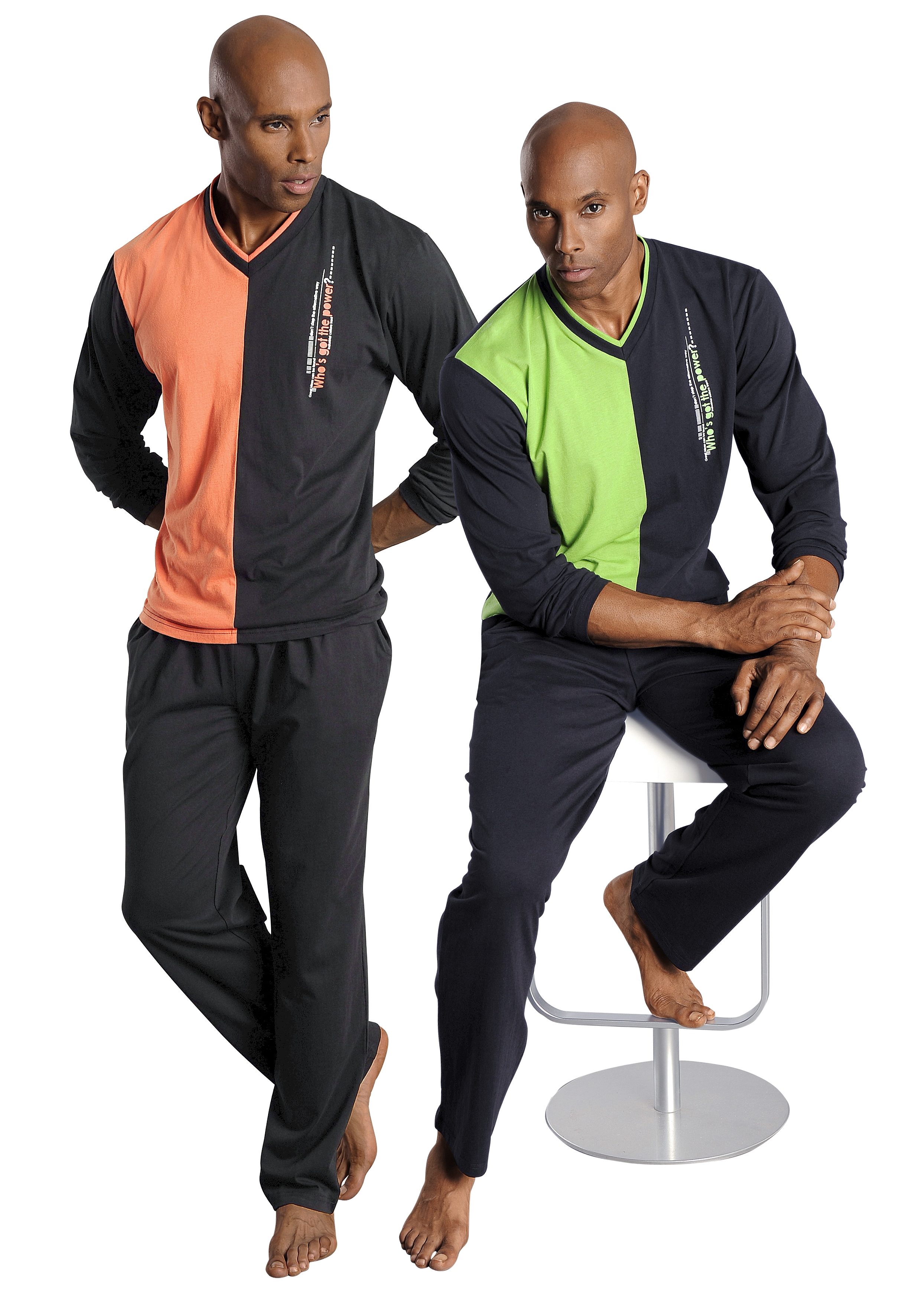 le jogger® Pyjama in lang model (4-delig, Set van 2)