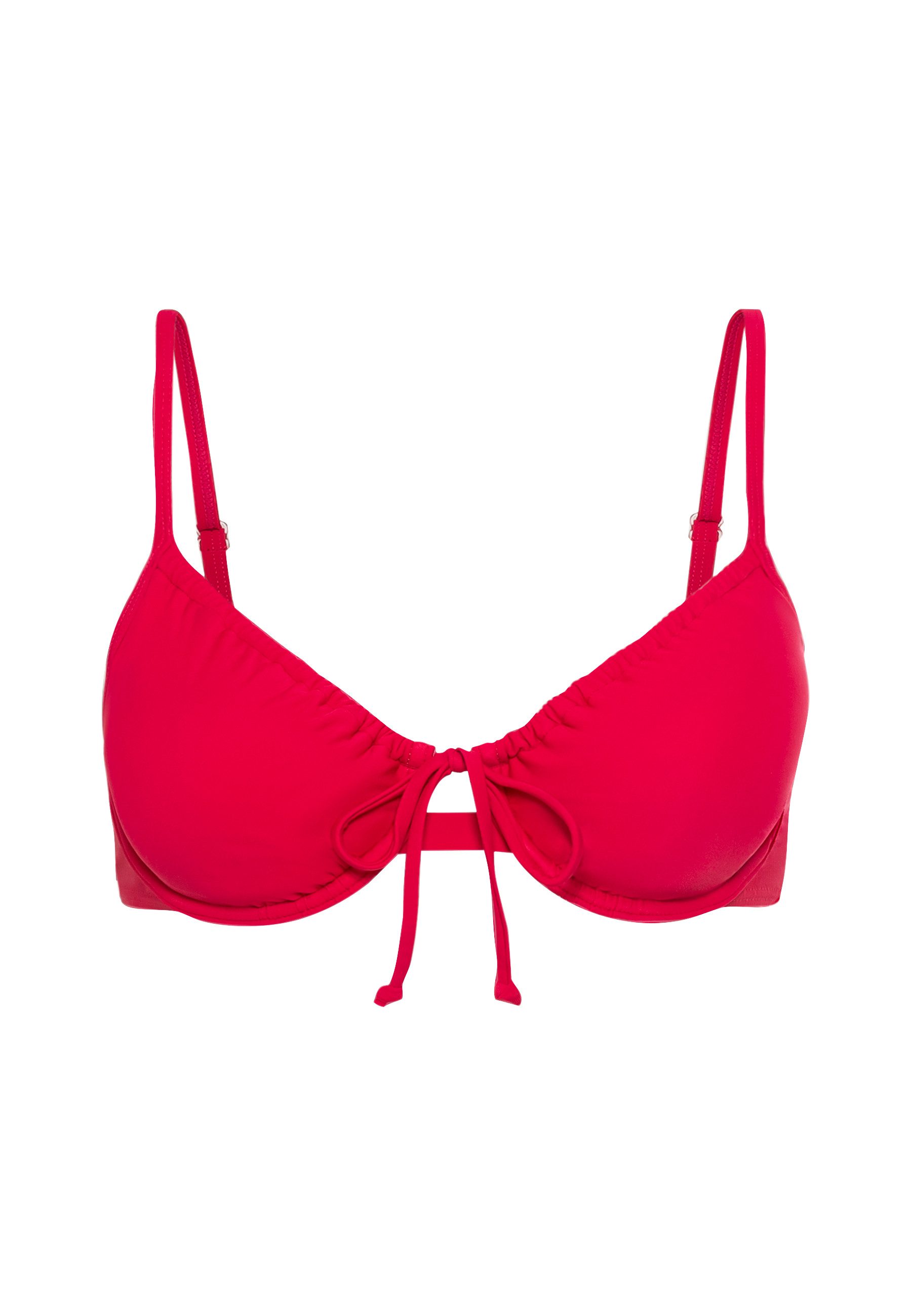 LSCN by LASCANA Beugelbikinitop GINA in trendy kleuren beugel bikini's maat C C rood