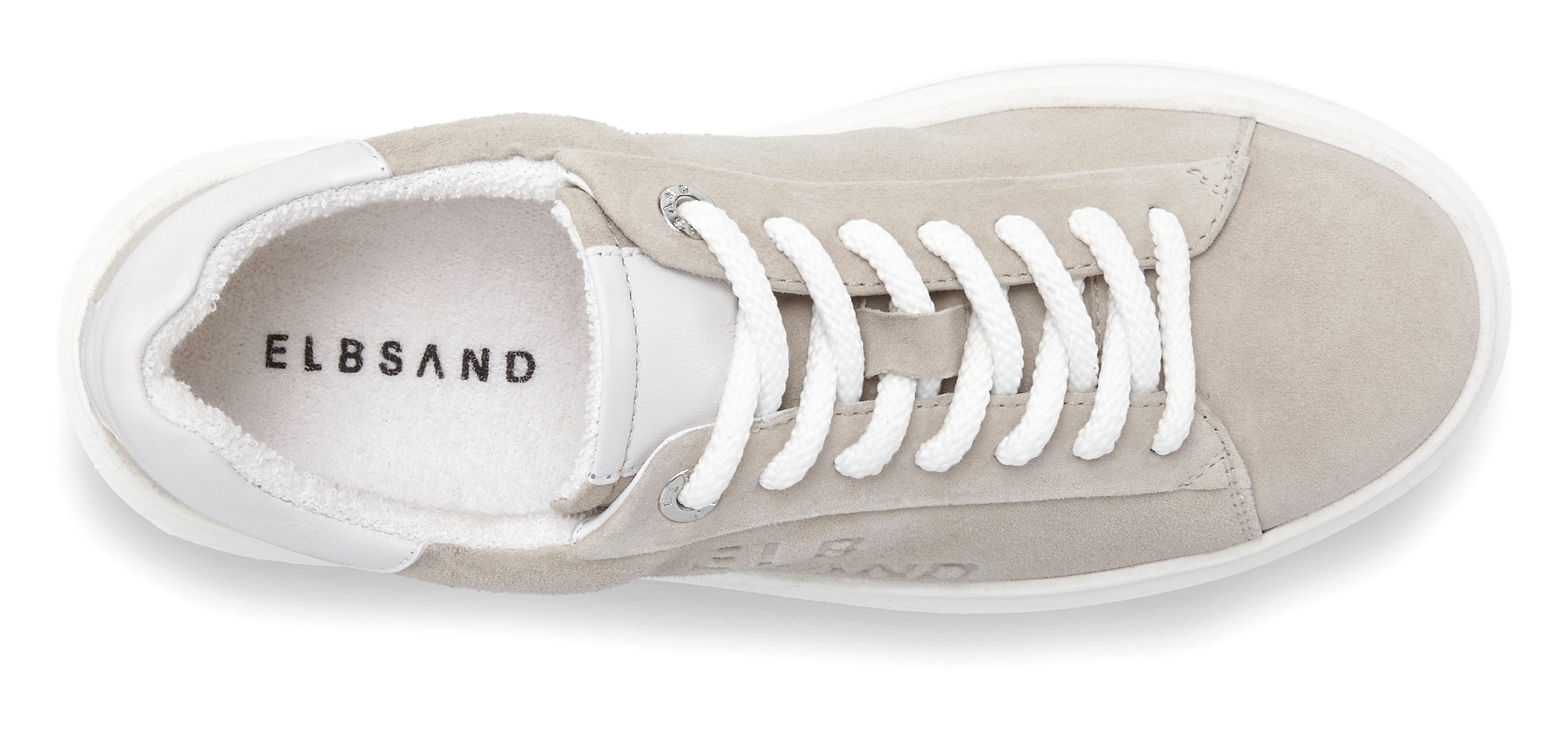 Elbsand Sneakers Veterschoenen Veterschoen, vrijetijdsschoen van leer met modieuze plateaus zool