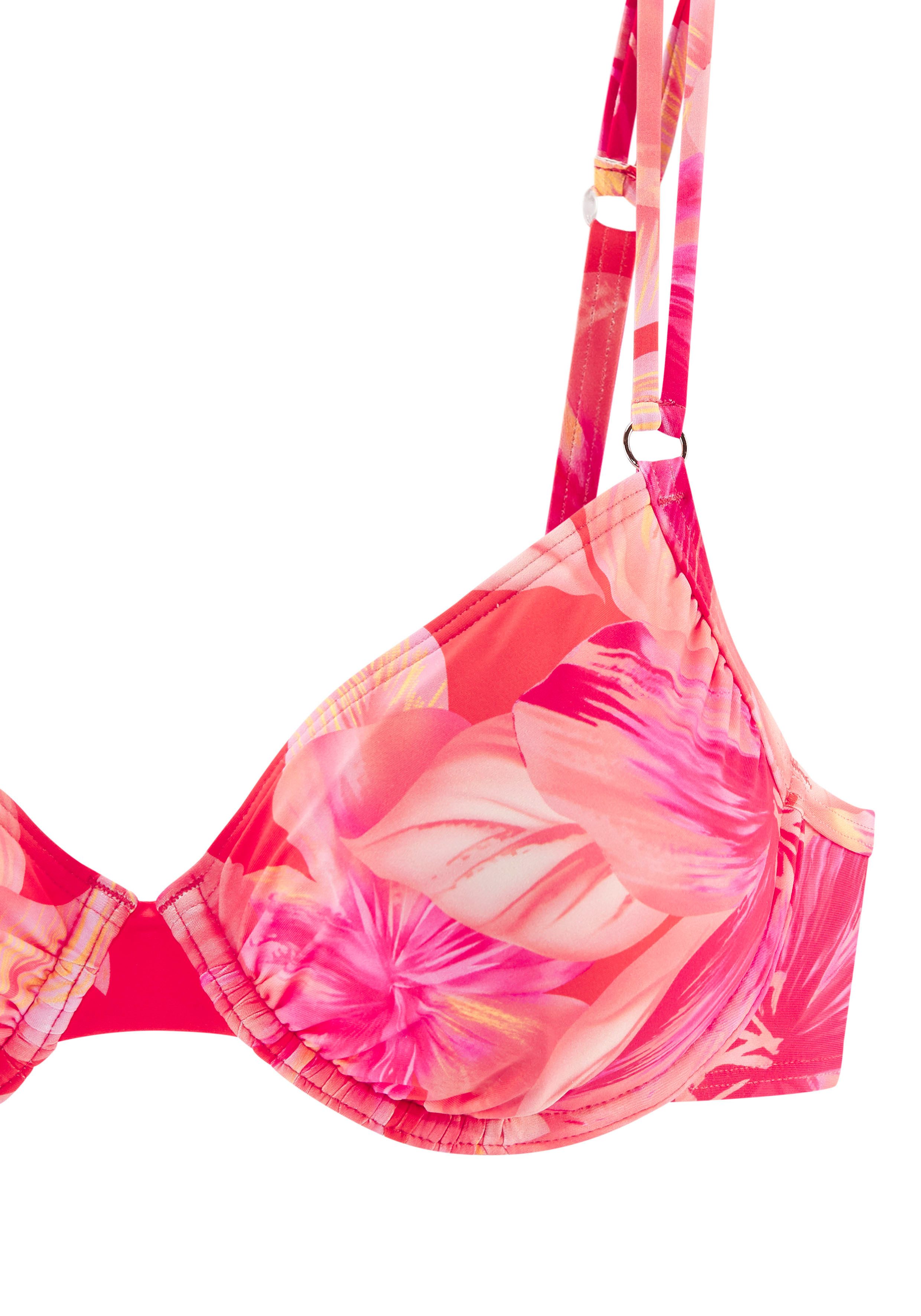 s.Oliver RED LABEL Beachwear Beugelbikinitop JAYCE met goudkleurige sierringen