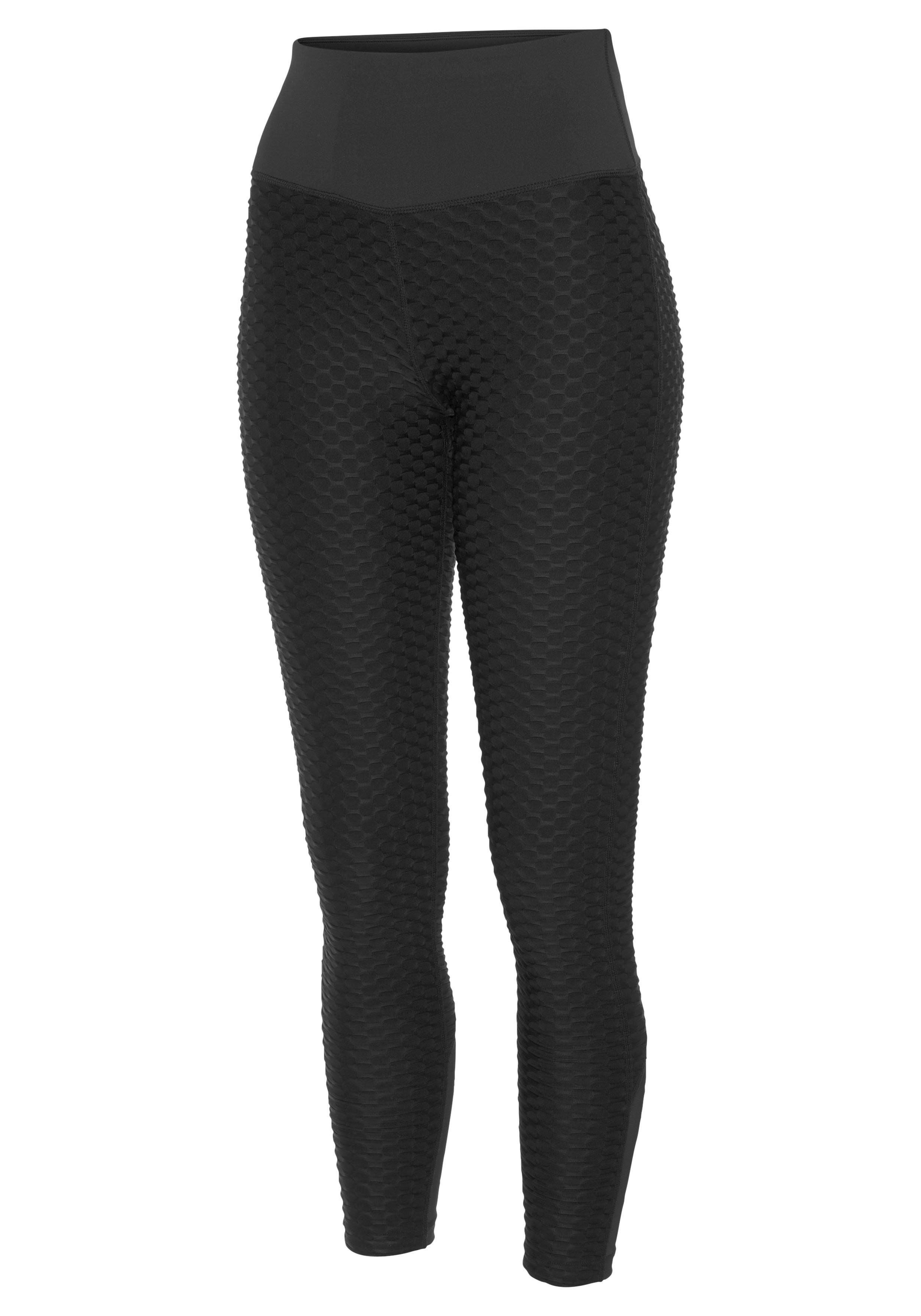 vivance active Functionele legging met honingraatdesign en meshinzet