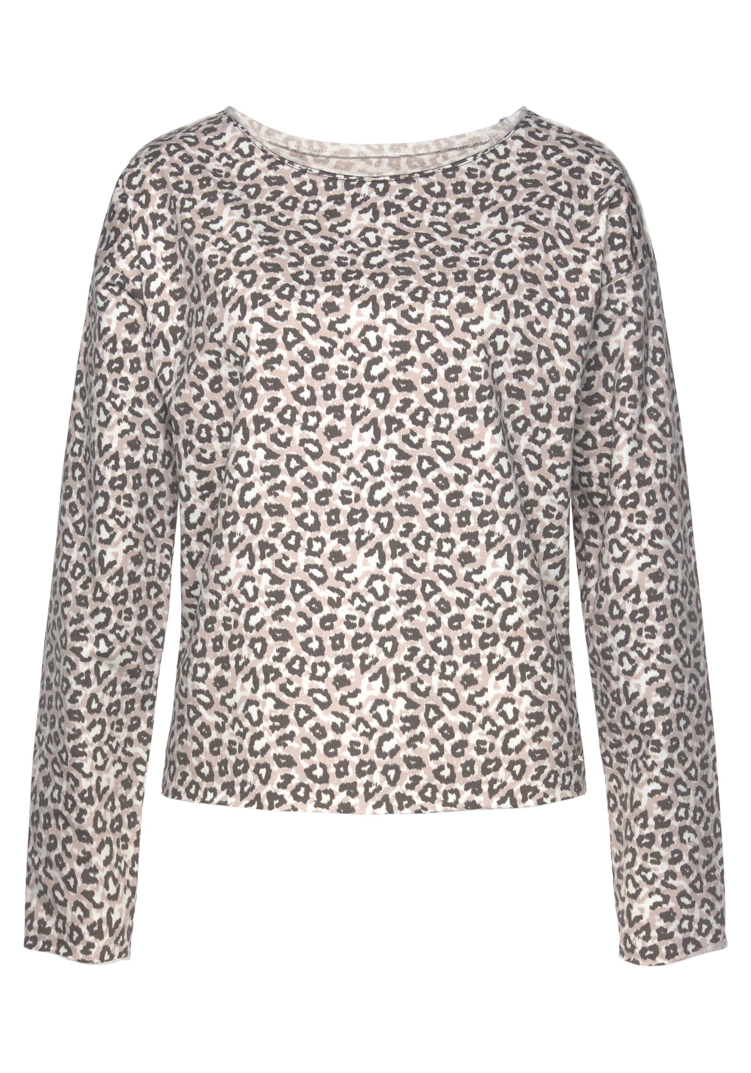 Lascana Sweatshirt / Shirt met lange mouwen Langarmshirt in losse pasvorm, loungewear
