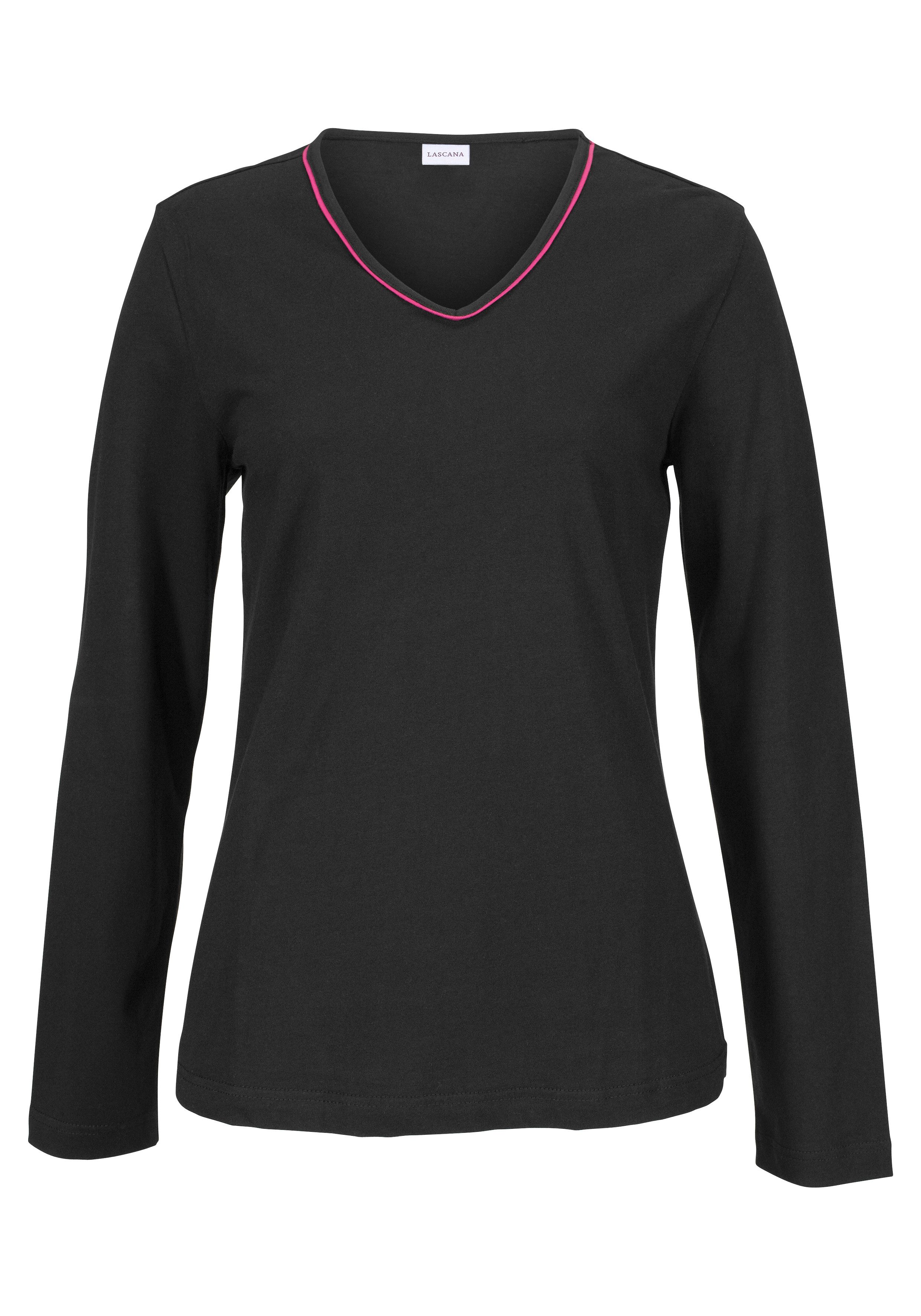 Lascana Pyjama met behaaglijk zachte flannellen broek (2-delig, 1 stuk)