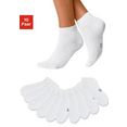h.i.s korte sokken met verstevigde hiel en teen (10 paar) wit