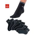 h.i.s korte sokken met frotté (7 paar) zwart