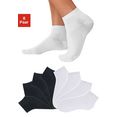 go in korte sokken uni in basic kleuren (8 paar) zwart