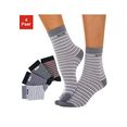 h.i.s basic sokken met ingebreid logo (4 paar) zwart