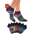 h.i.s sneakersokken met kleurrijke horizontale strepen (7 paar) multicolor