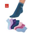 h.i.s korte sokken met frotté (7 paar) multicolor