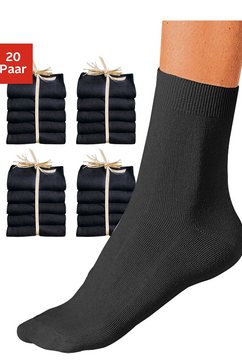 go in sokken in grootverpakking (20 paar) zwart