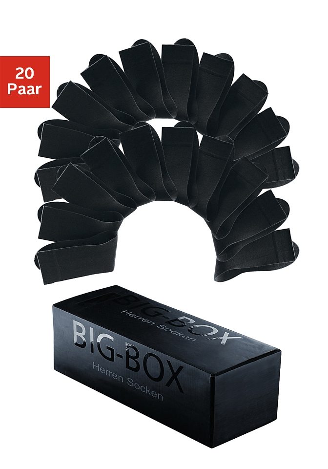 H.I.S Business-sokken in big box (box, 20 paar)