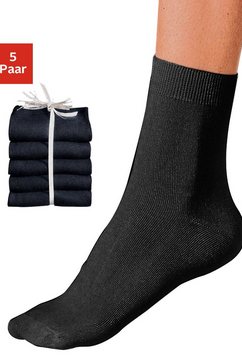 go in basic sokken unikleur (5 paar) zwart