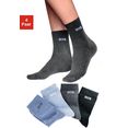 h.i.s basic sokken met ingebreid logo (4 paar) multicolor