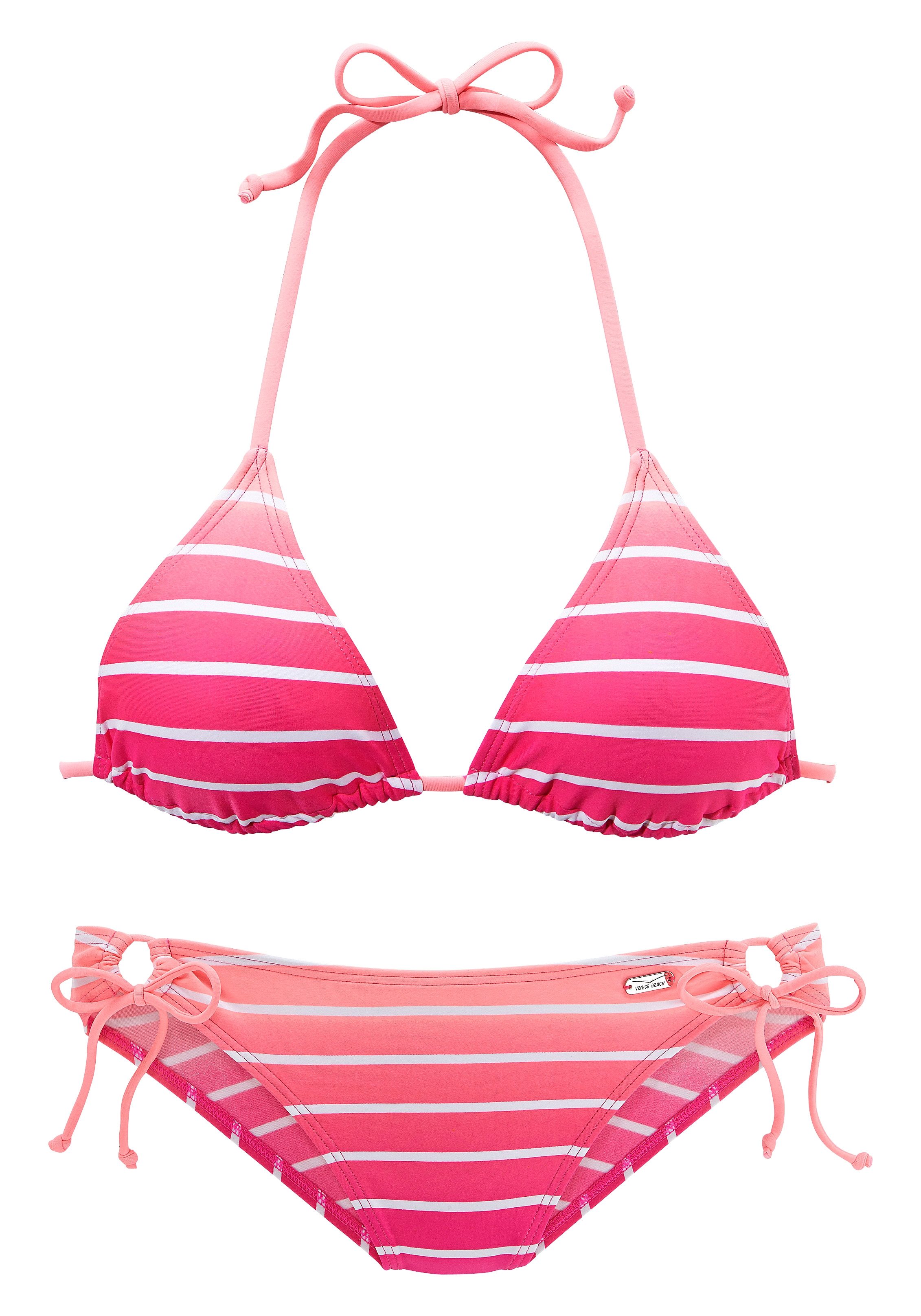 Venice Beach Triangelbikini met kleurverloop, verstelbaar top, met uitneembare cups