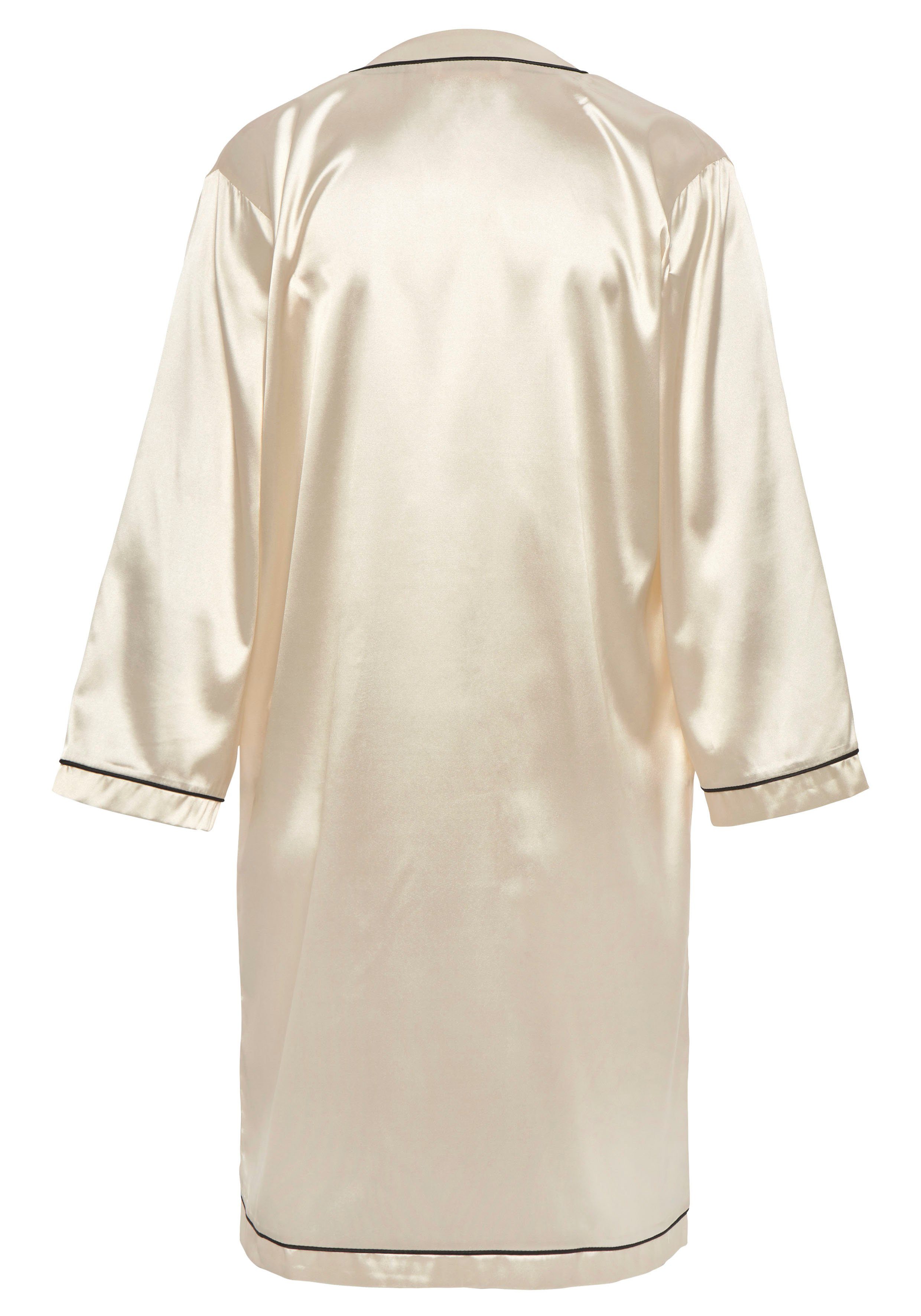 Bruno Banani Kimono met contrasterende paspel-details
