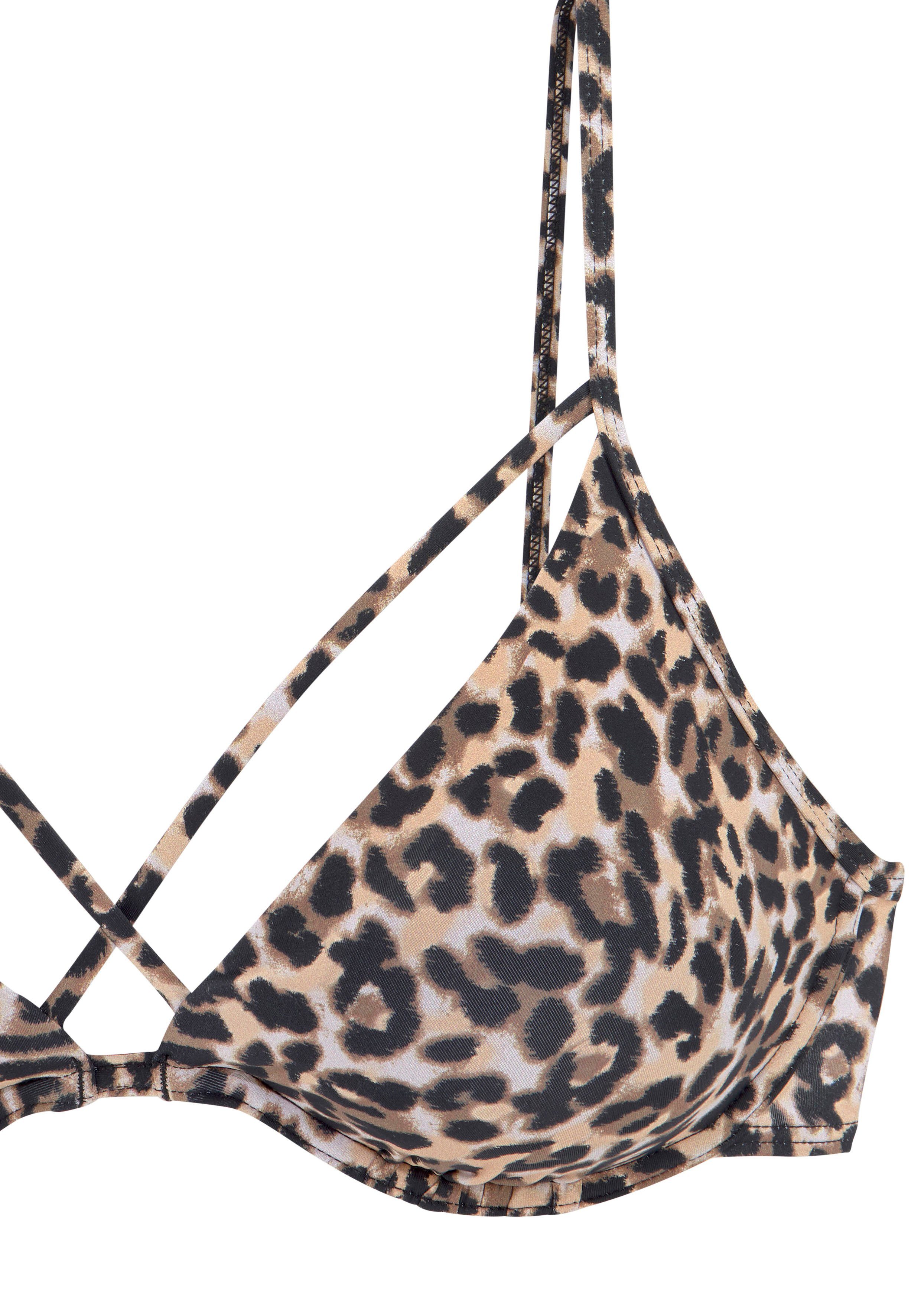Bruno Banani Beugelbikini met modieuze banden aan de top