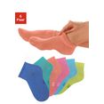 h.i.s korte sokken met heerlijk zachte frottébinnenkant (6 paar) multicolor
