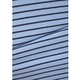 h.i.s nachthemd in streep-look met steekzakken blauw