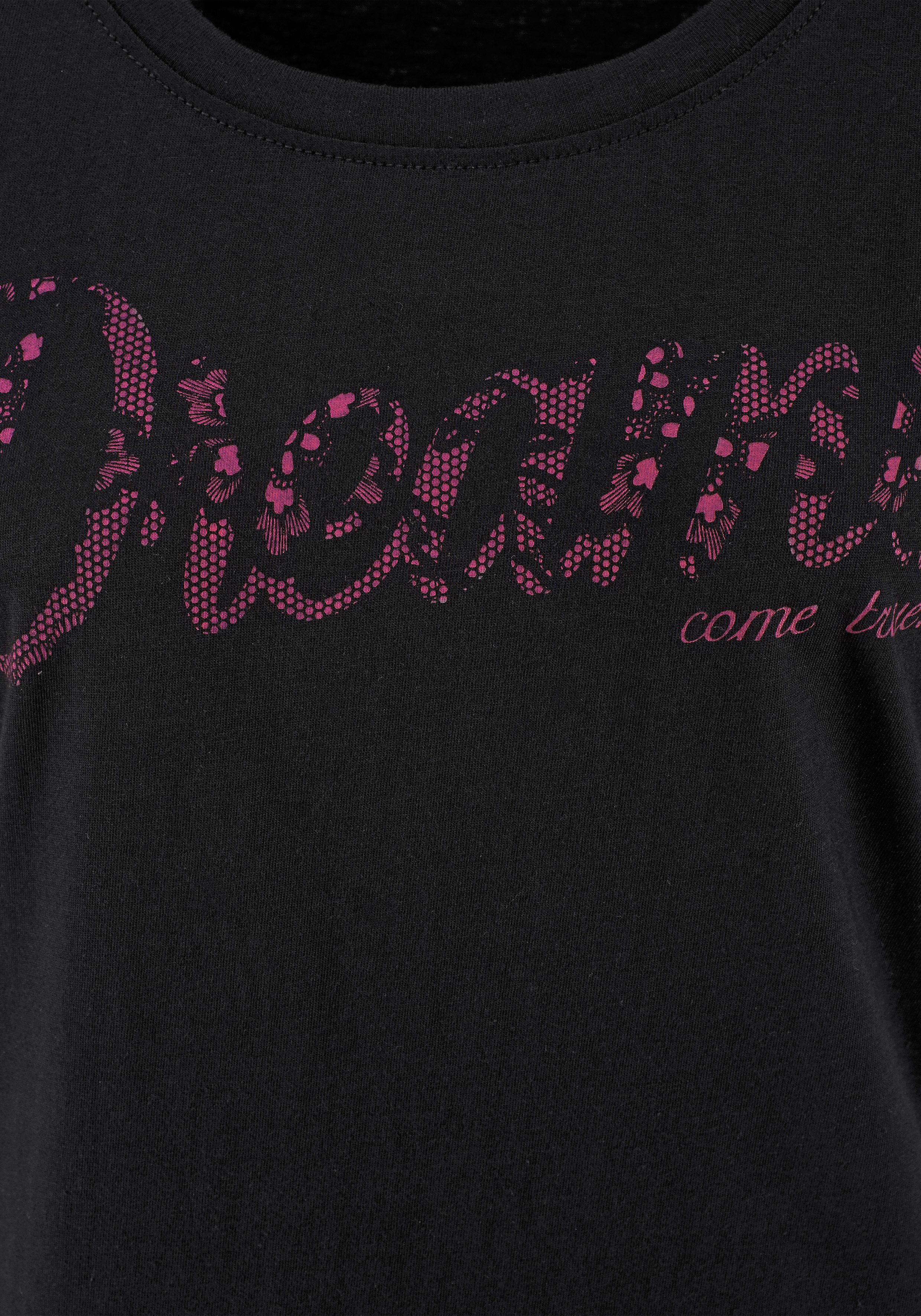 Vivance Dreams Nachthemd met print in kant-look (Set van 2)