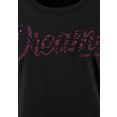 vivance dreams nachthemd met print in kant-look (set van 2) roze