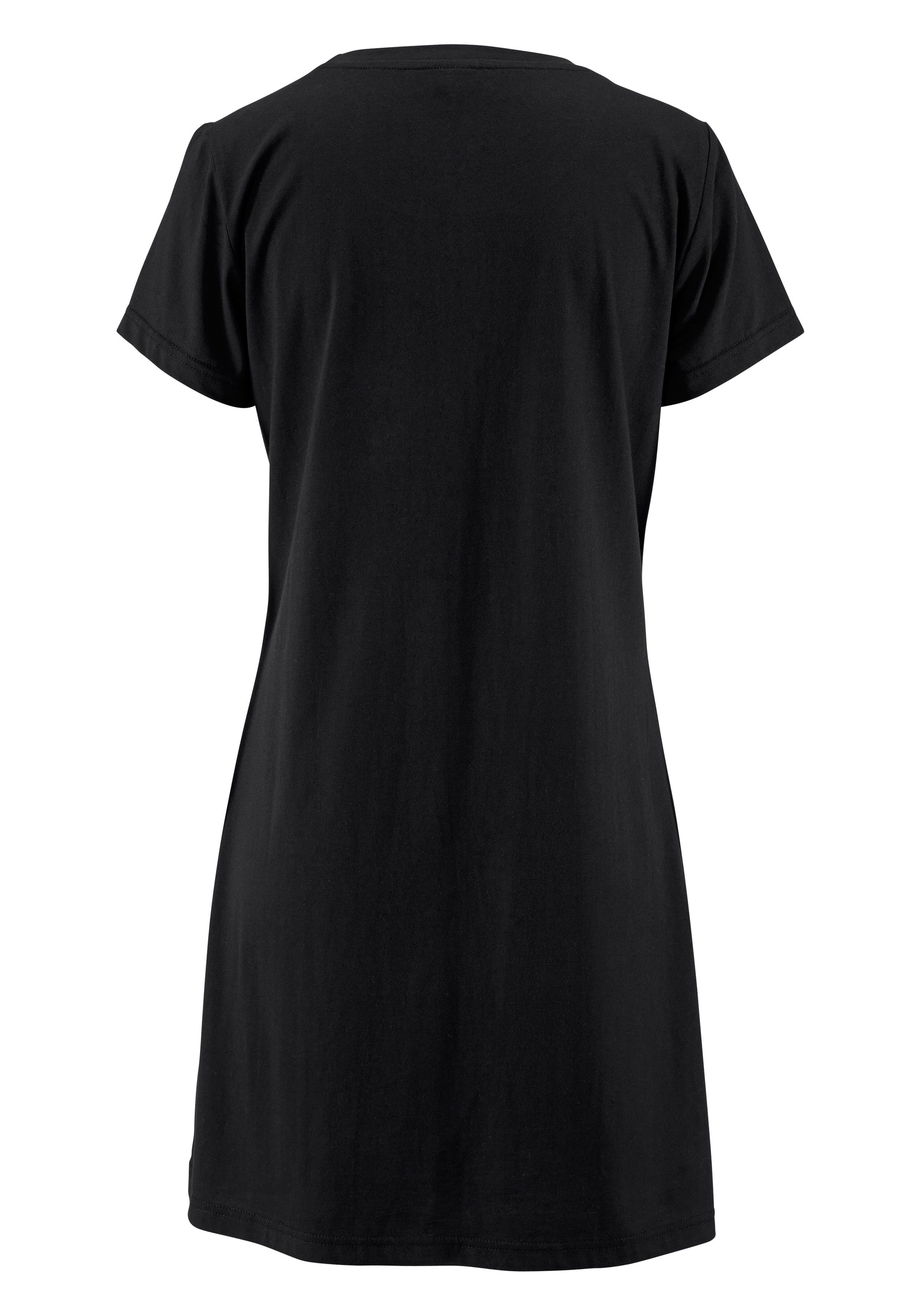 Vivance Dreams Nachthemd met print in kant-look (Set van 2)