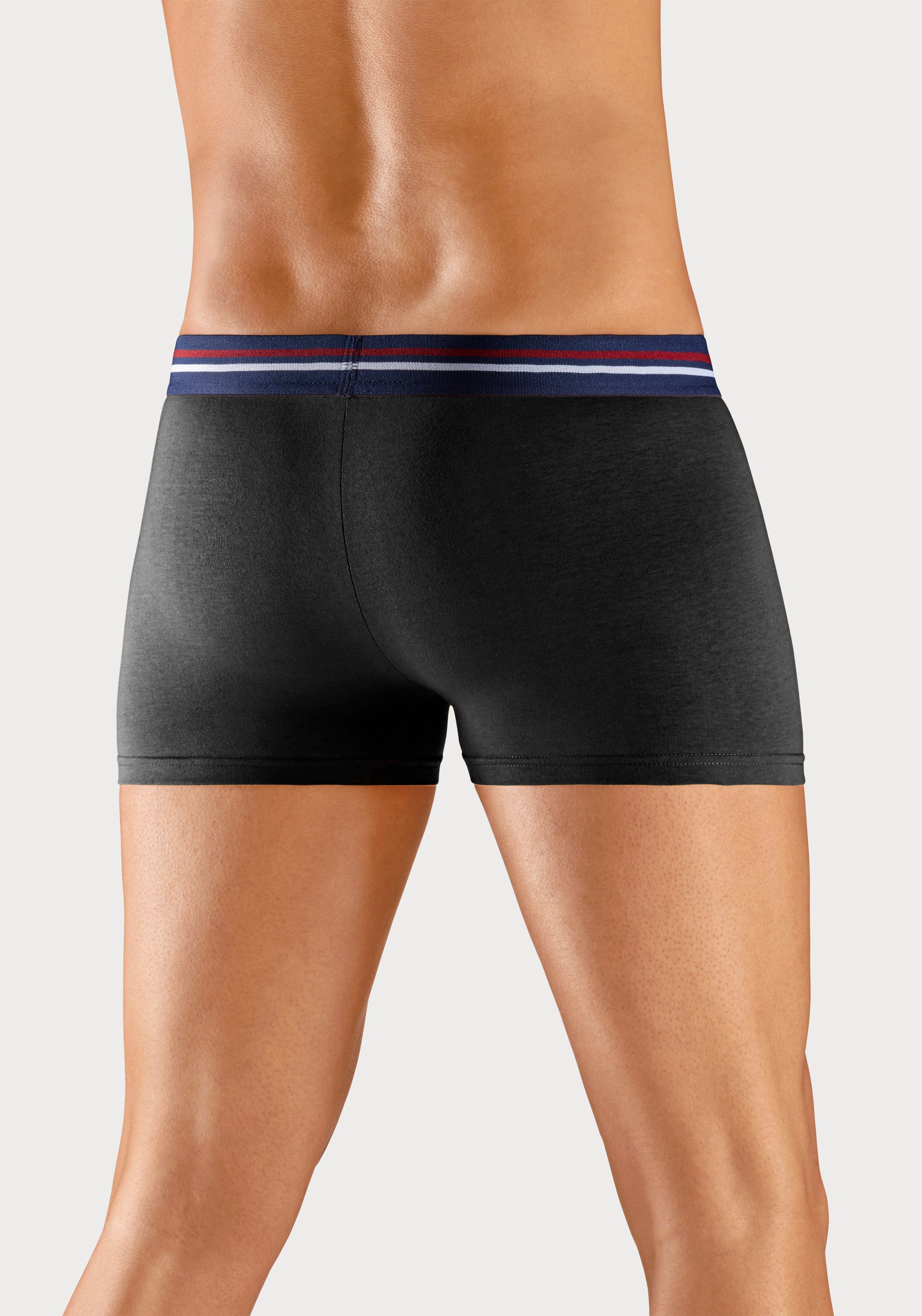 H.I.S Boxershort voor heren met strepen en logo in de band (set, 5 stuks)
