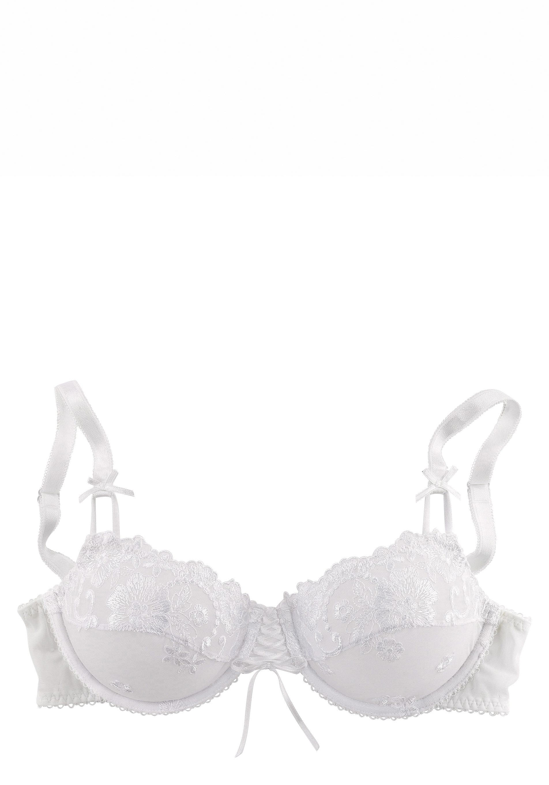 Lascana Beugel-bh WANDA met siersluiting en borduurkant, dessous