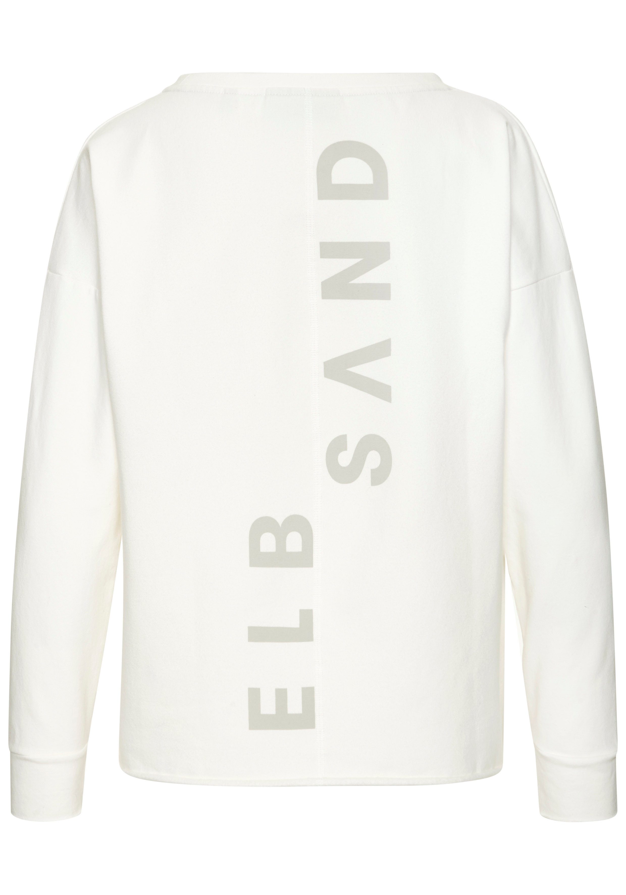 Elbsand Sweatshirt Raina met logoprint op de rug, sportief-casual