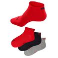 puma korte sokken met ribboorden (3 paar) rood