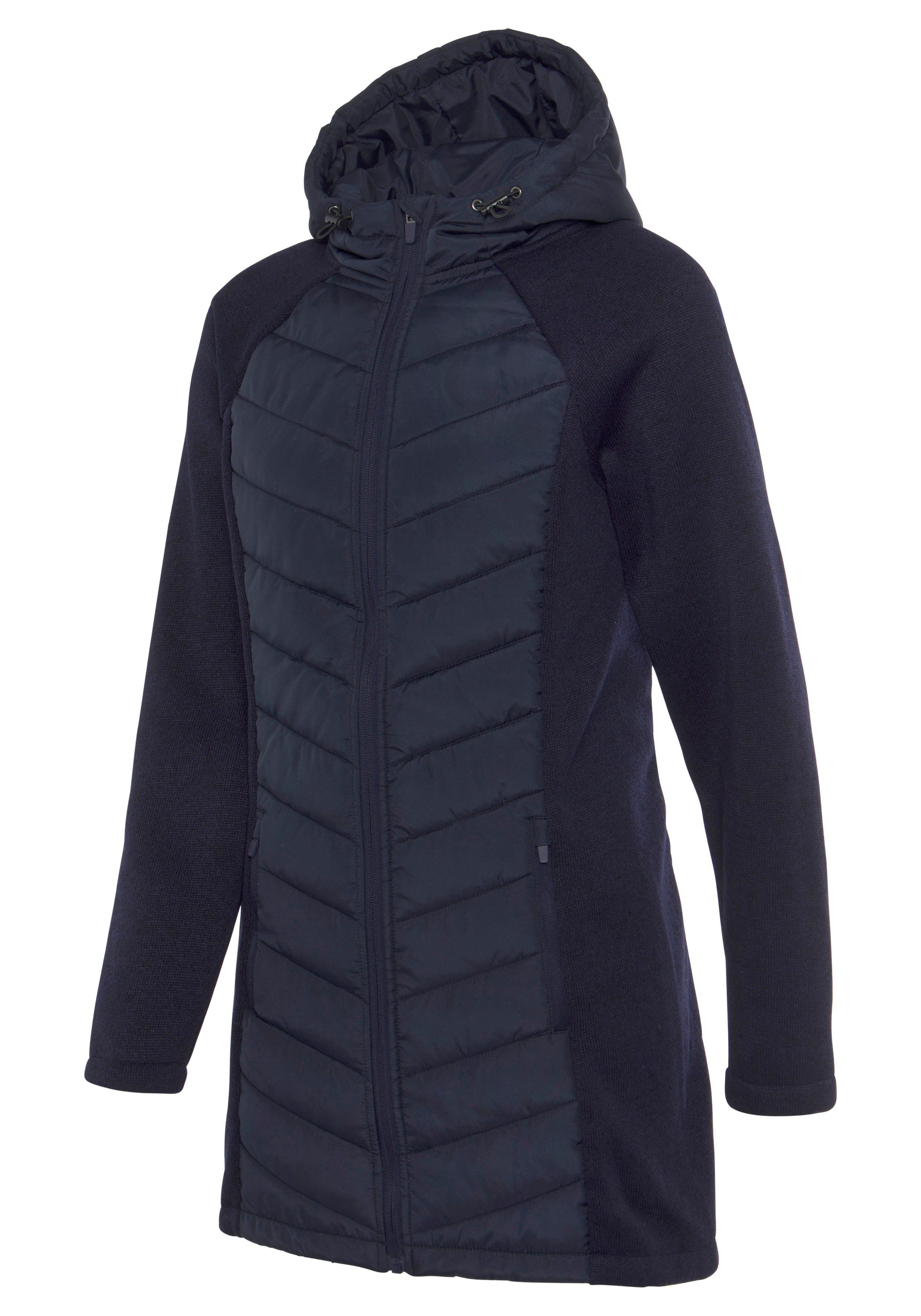Vivance Gewatteerde jas met tricot-fleece-mouwen