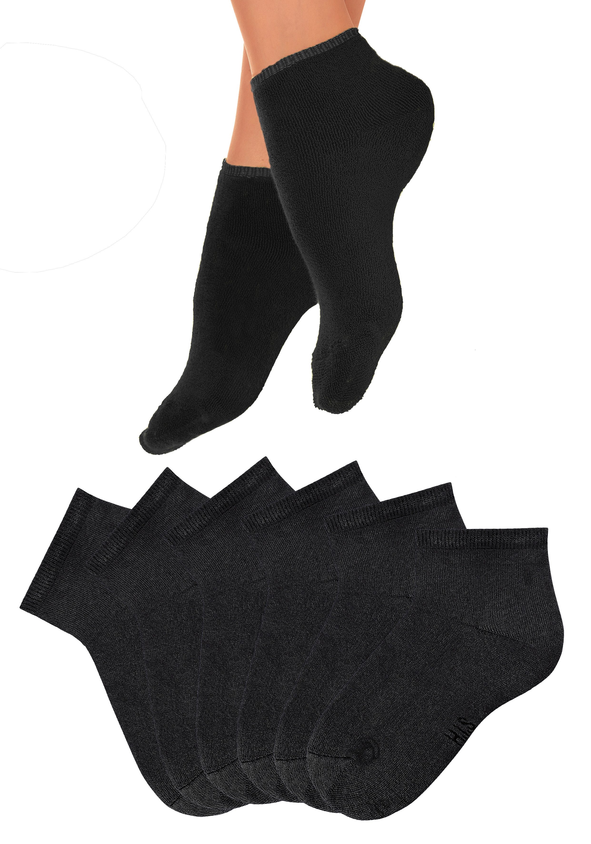 H.I.S Korte sokken met heerlijk zachte frottébinnenkant (set, 6 paar)