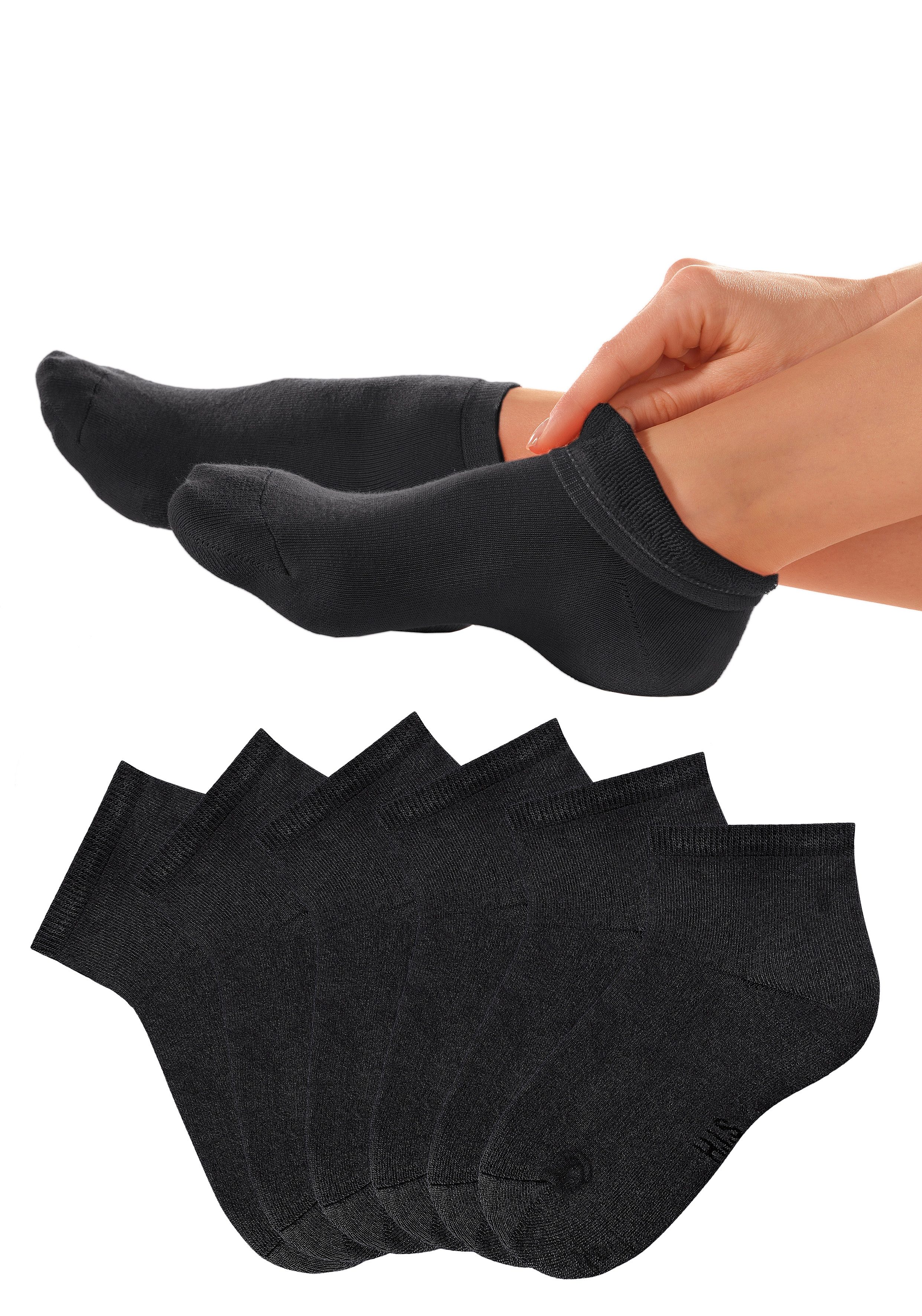 H.I.S Korte sokken met heerlijk zachte frottébinnenkant (set, 6 paar)