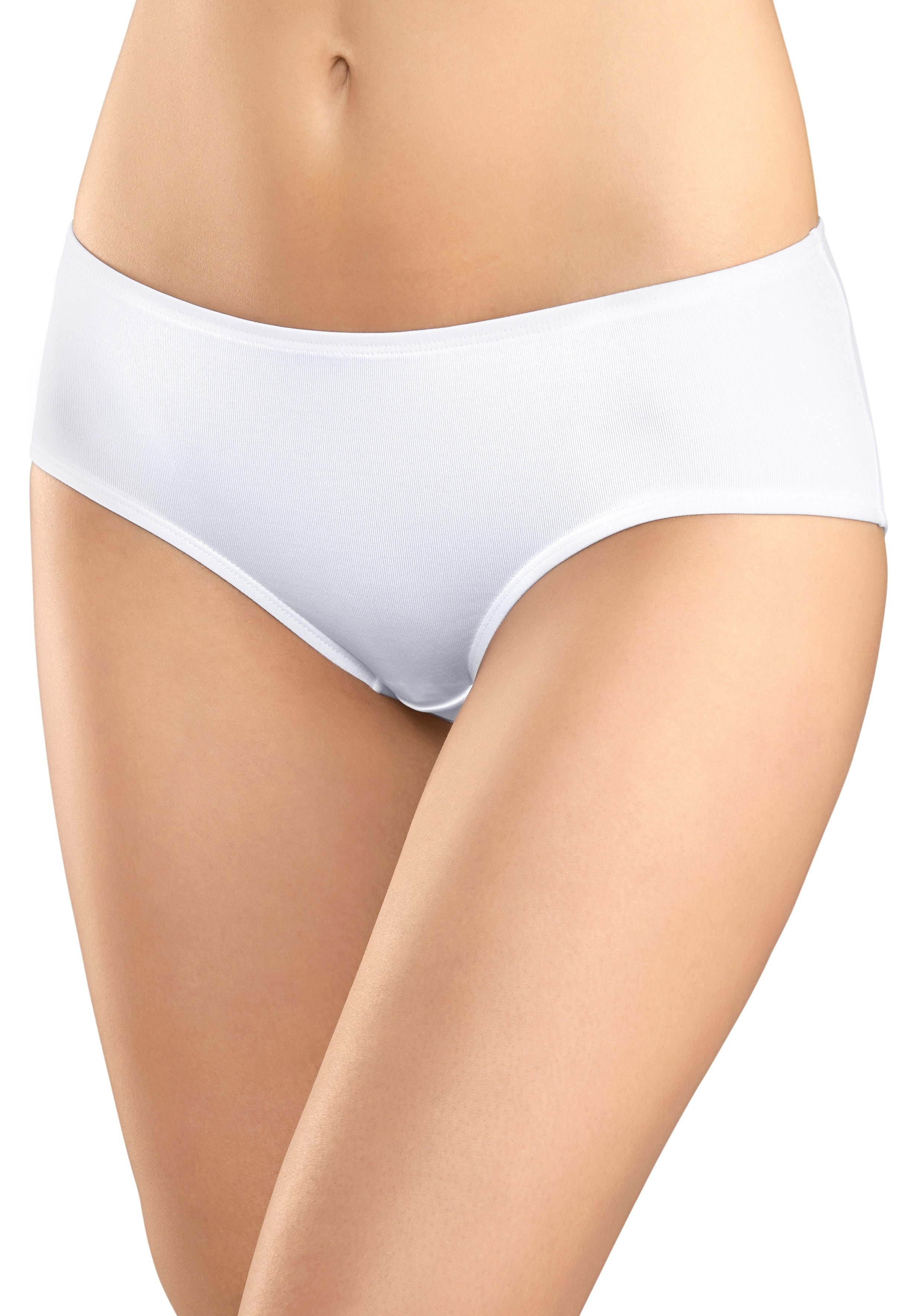 vivance active Hipster van zacht microvezel (6 stuks, Set van 6) hipsters maat 40/42 wit