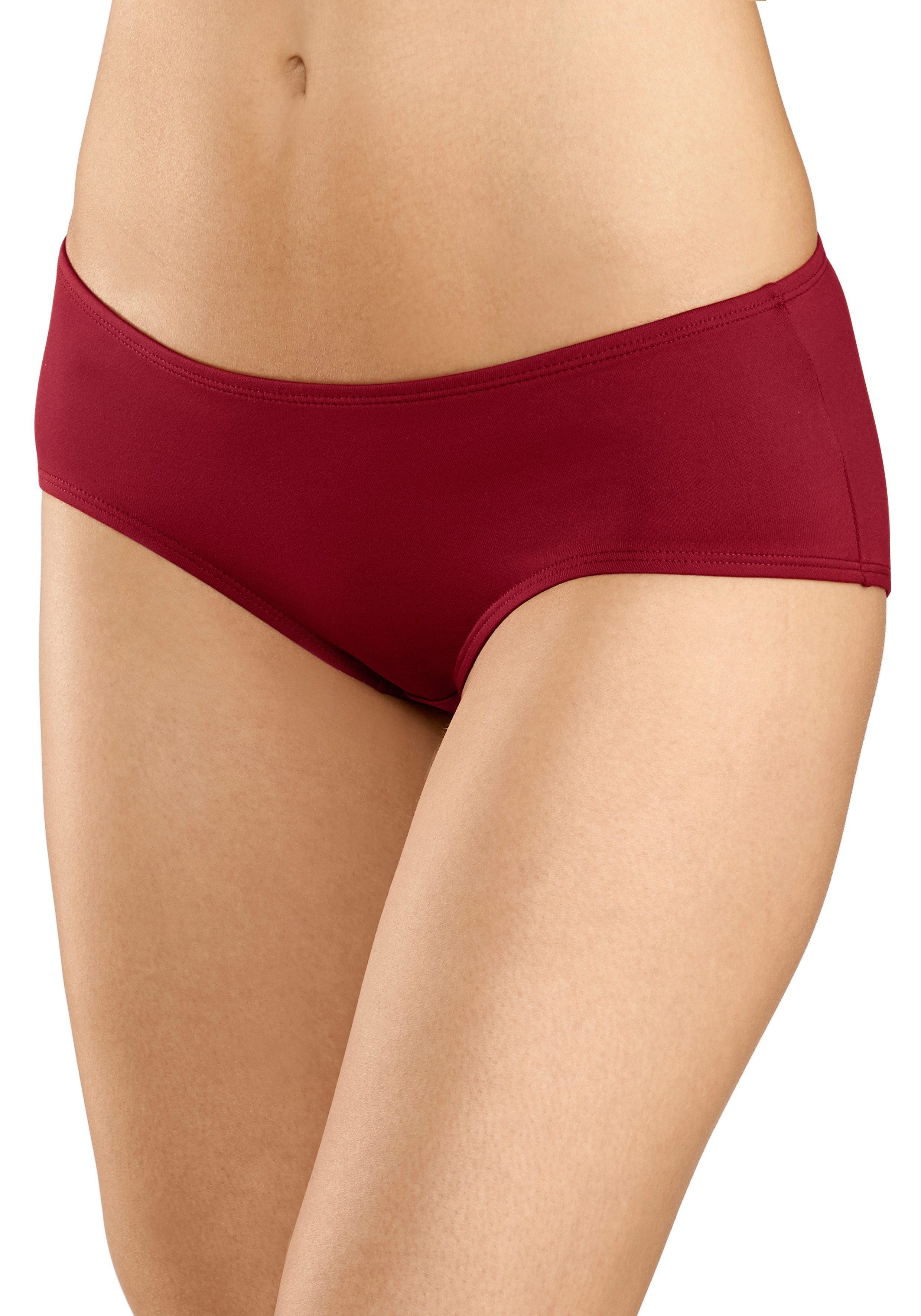 vivance active Hipster van zacht microvezel (6 stuks, Set van 6) hipsters maat 32/34 rood