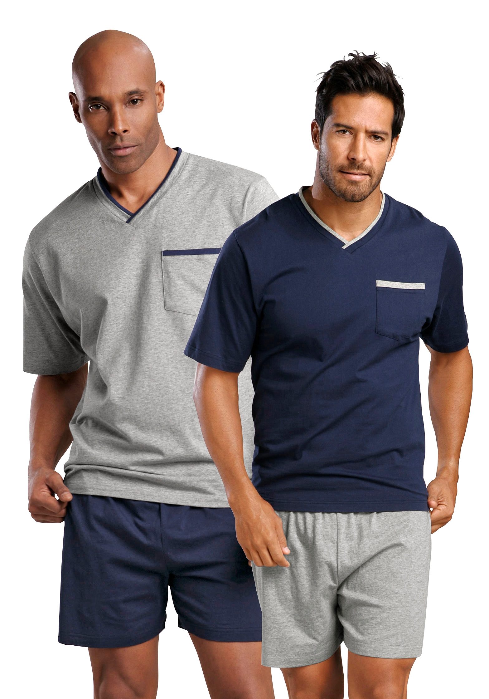 le jogger® Pyjama met borstzak (4-delig, Set van 2)