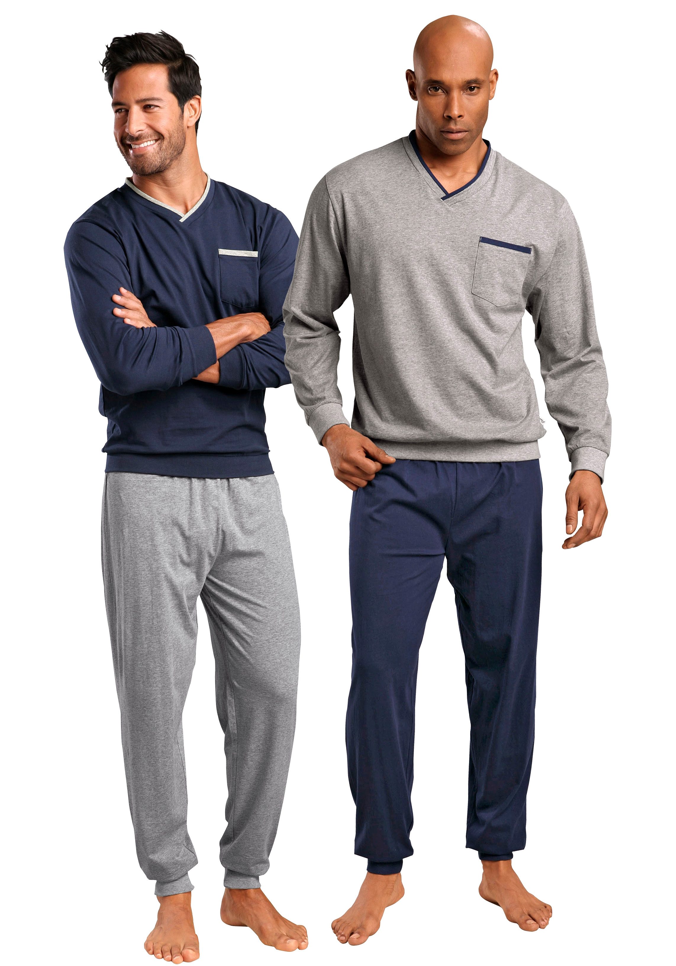 le jogger® Pyjama in lang model (4-delig, Set van 2)