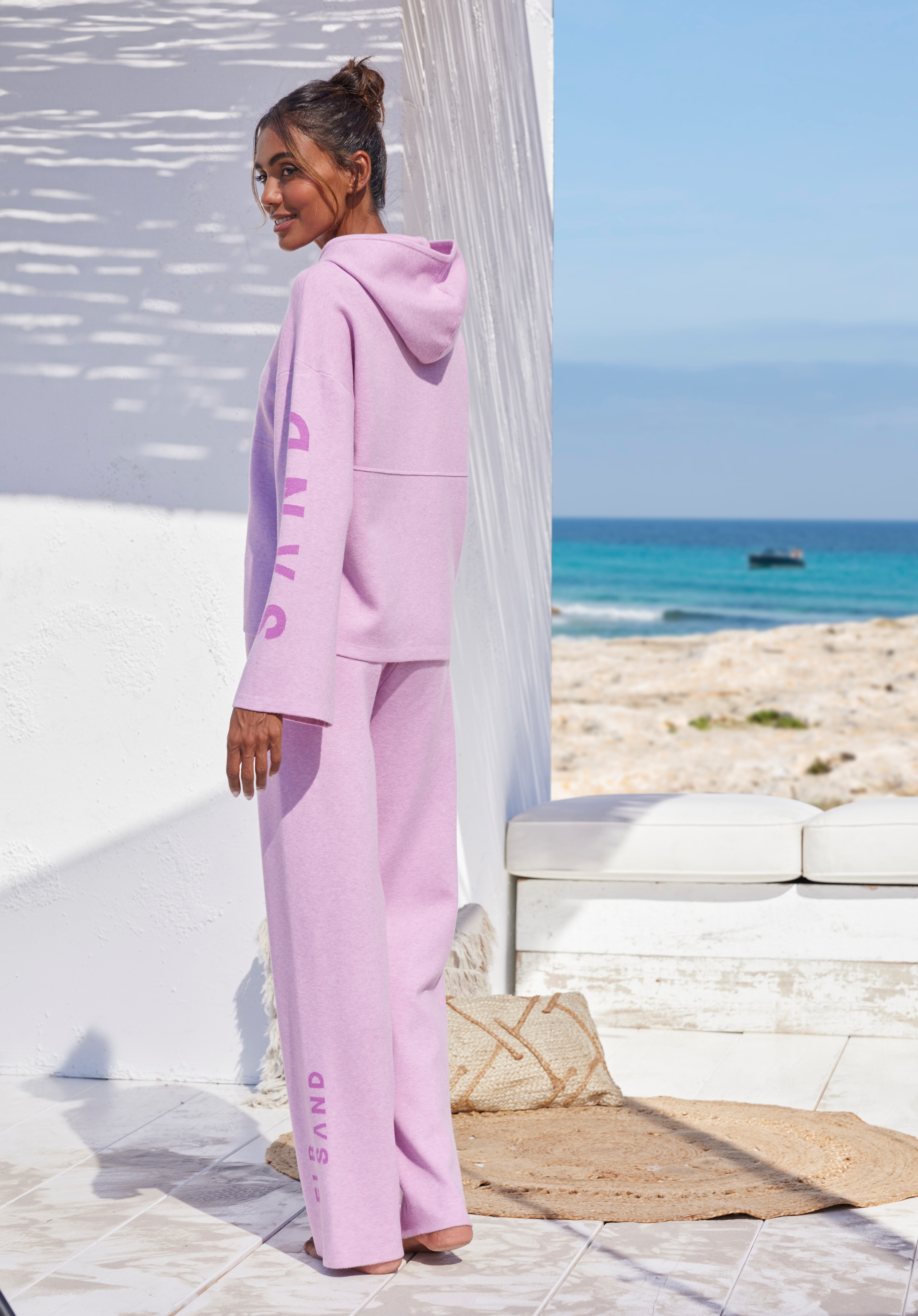 Elbsand Hoodie met geborduurd logo, loungewear