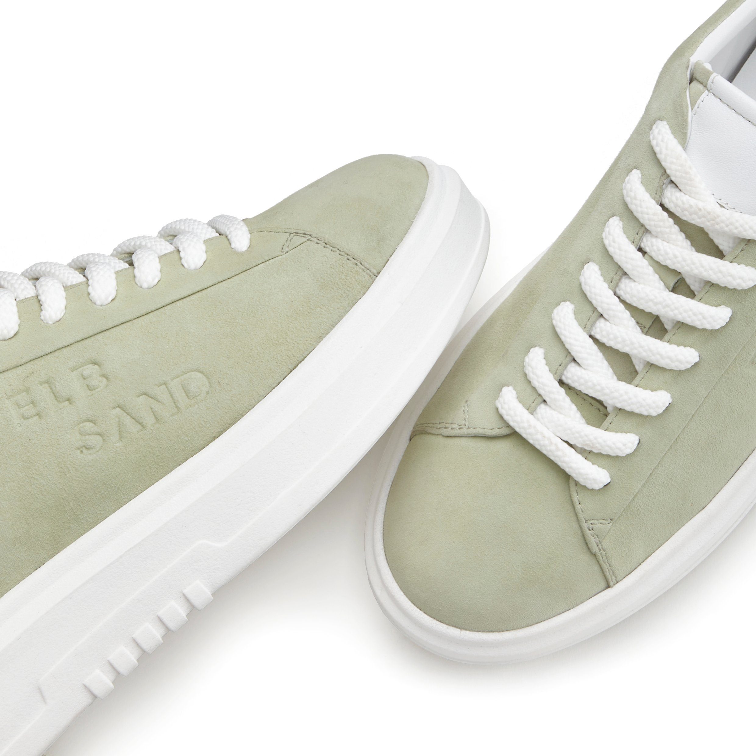 Elbsand Sneakers Veterschoenen Veterschoen, vrijetijdsschoen van leer met modieuze plateaus zool