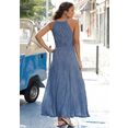 lascana maxi-jurk met print all-over blauw