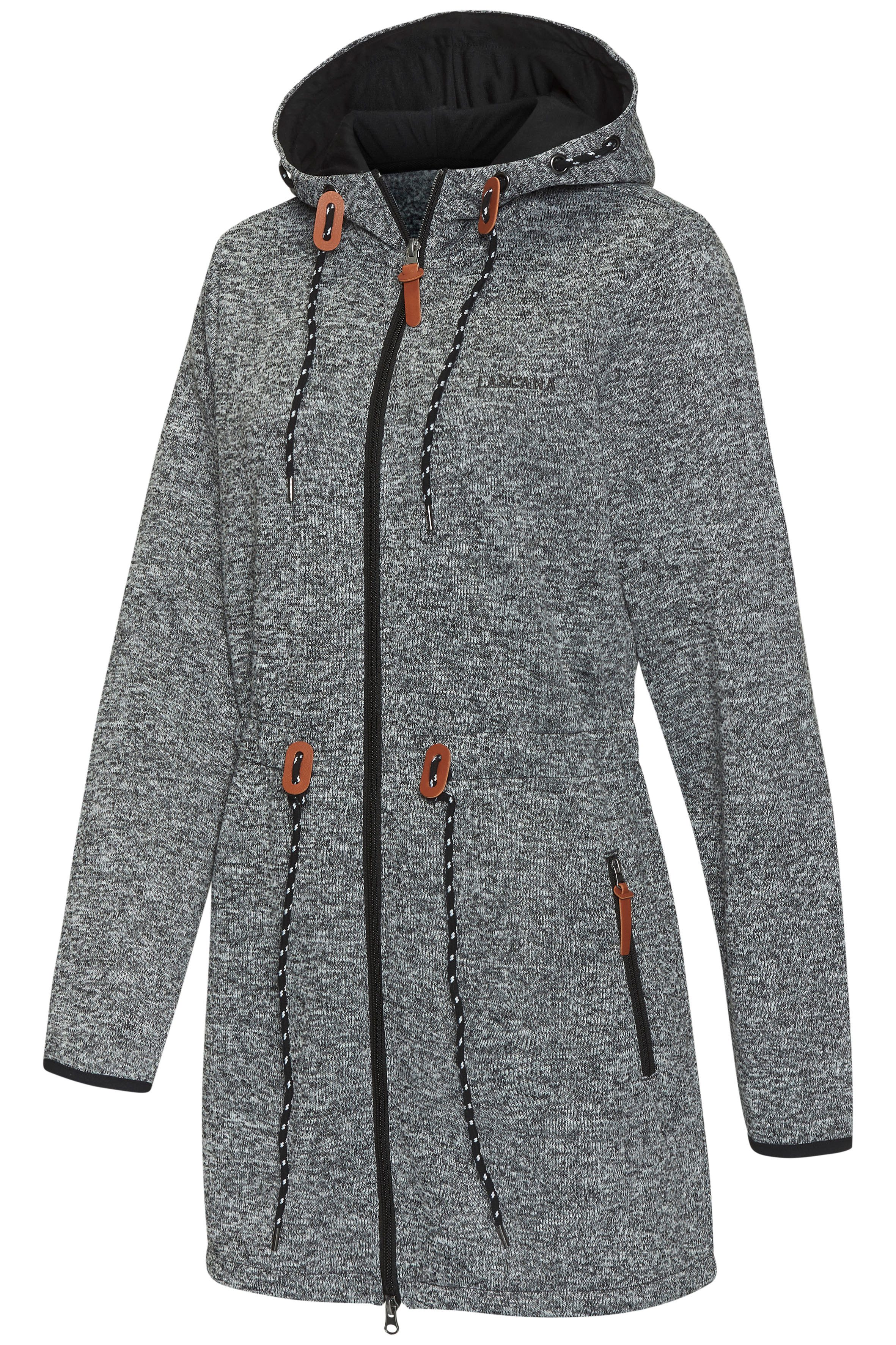 Lascana Fleecejack met een capuchon
