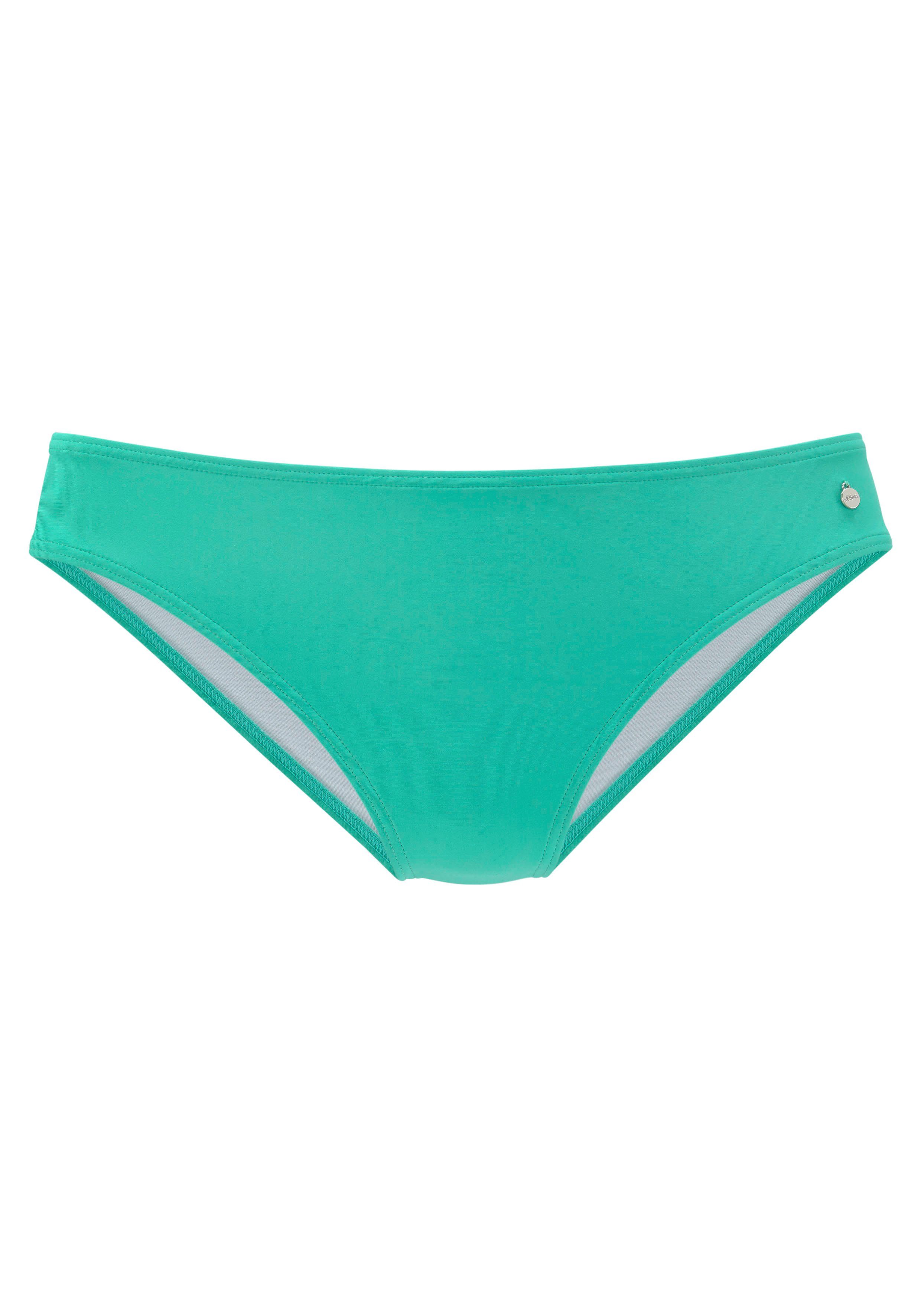 s.Oliver RED LABEL Beachwear Bikinibroekje Enja in effen kleuren bikini broekjes maat 38 groen