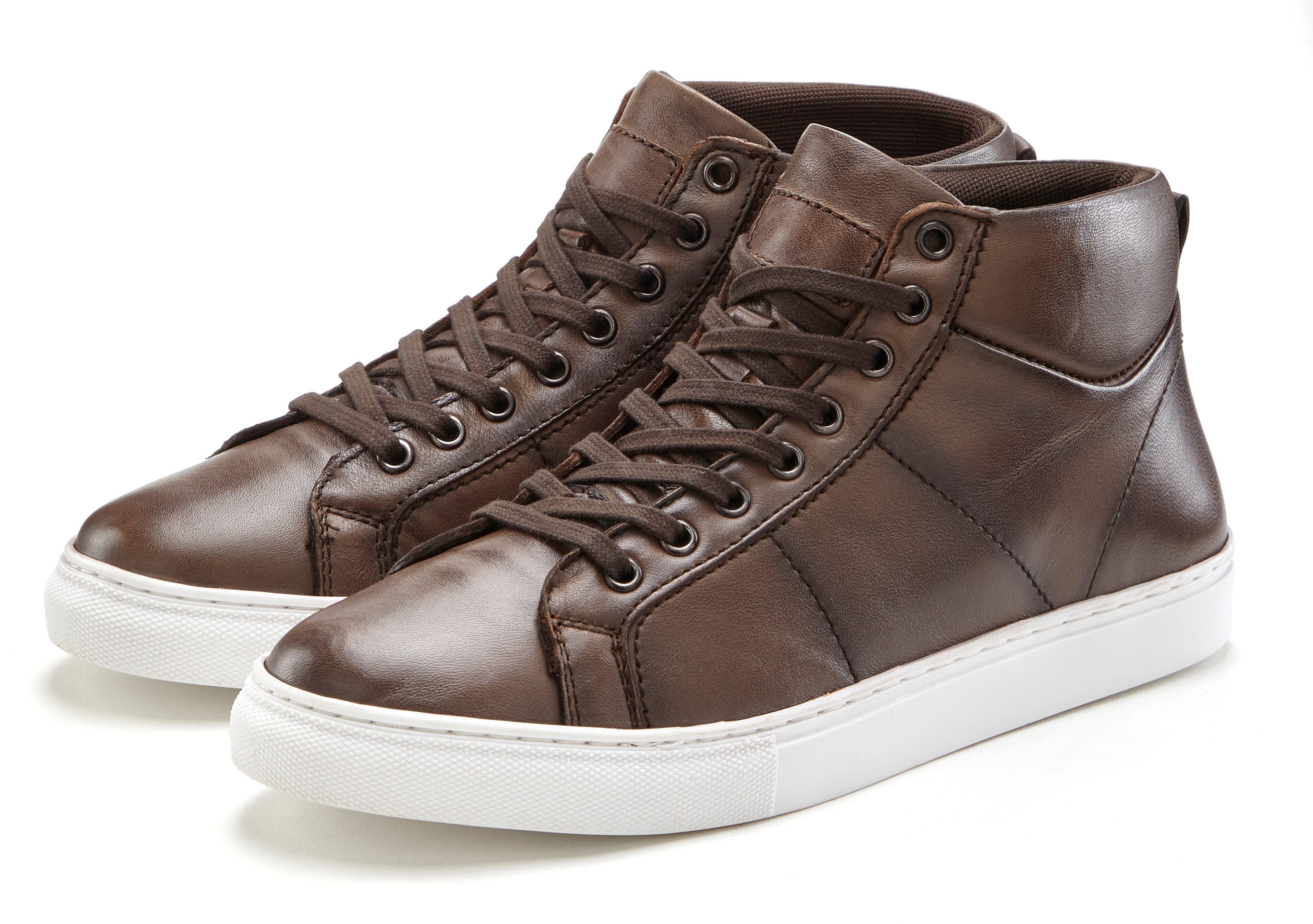 AUTHENTIC LE JOGGER Sneakers Enkellaars, boots, vrijetijdsschoen, veterschoenen van leer