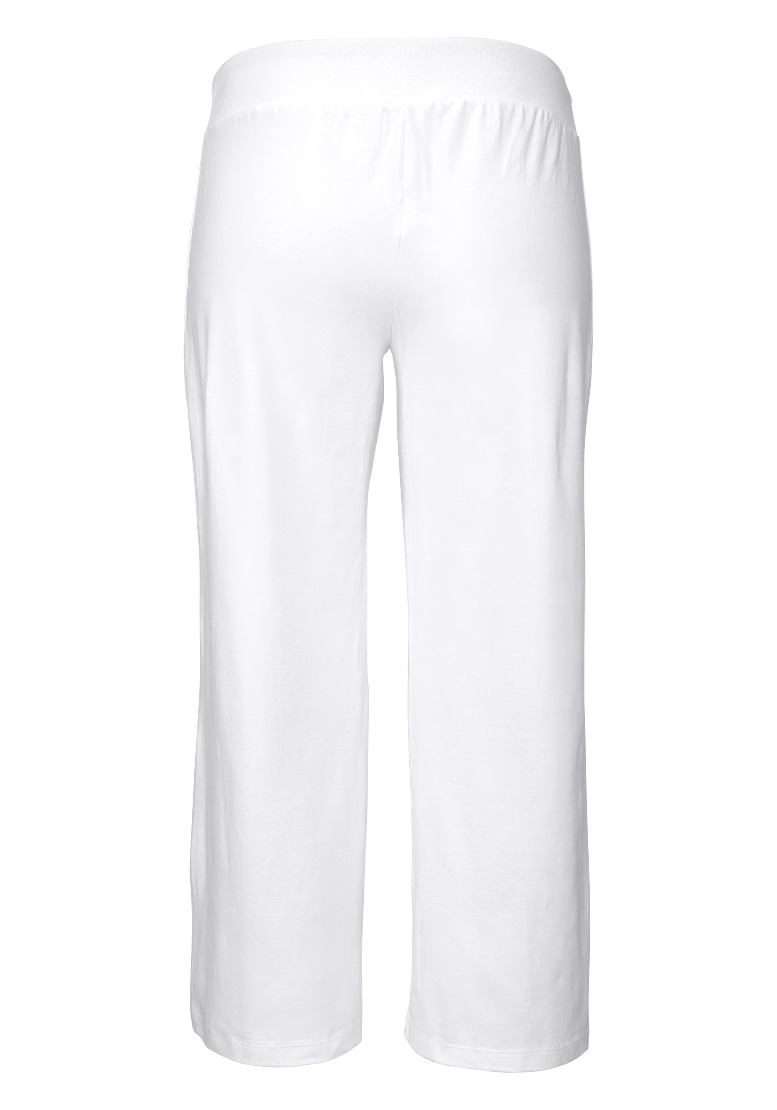 Beachtime 7/8-strandbroek van zachte jersey, wide leg, joggingbroek, loungebroek
