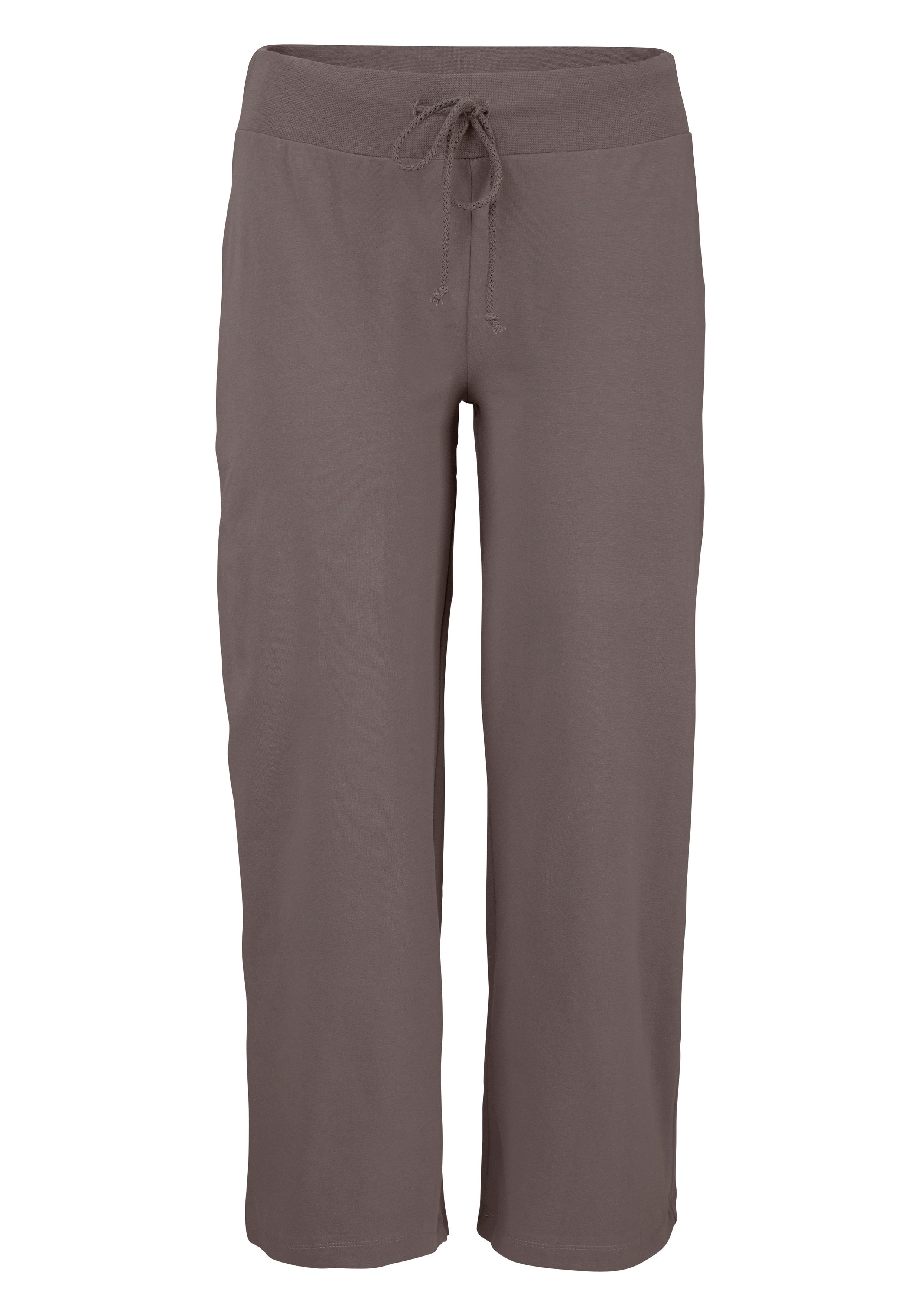Beachtime 7/8-strandbroek van zachte jersey, wide leg, joggingbroek, loungebroek nieuw maat 32/34 groen