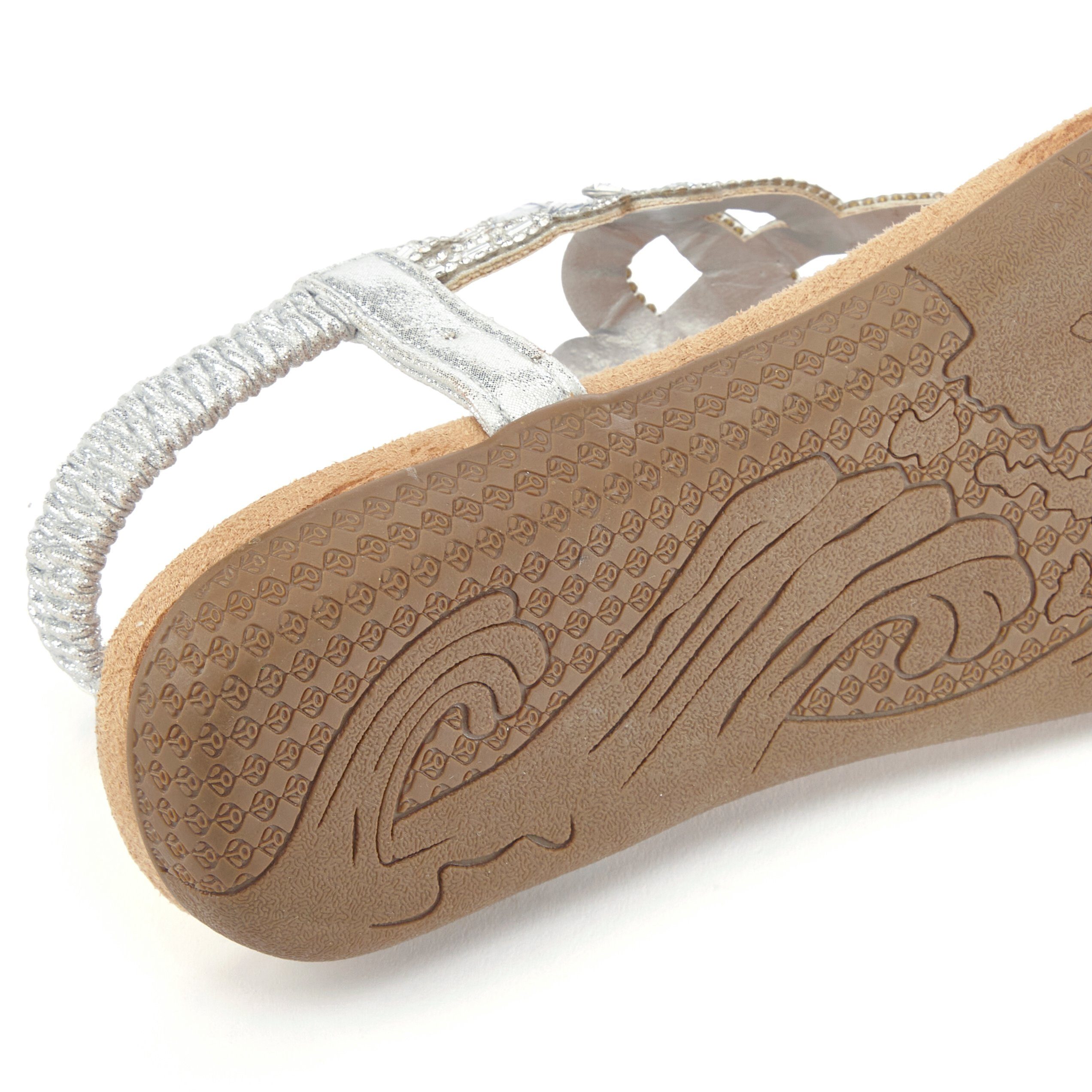 Vivance Sandalen Zomerschoen Sandalette, zomerschoen met elastische banden & glittersteentjes VEGAN