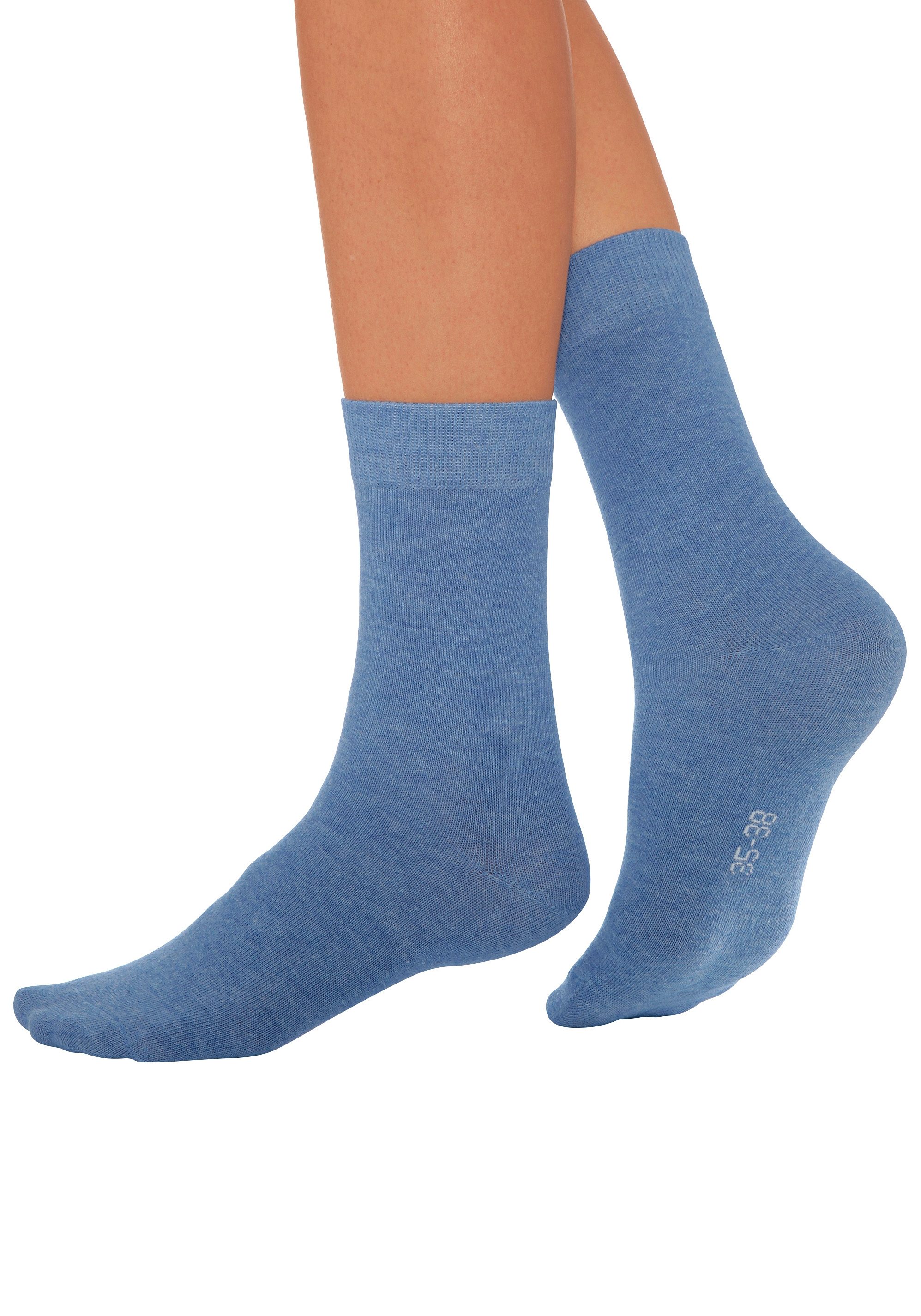 Lavana Basic sokken met knelvrije boord (set, 7 paar)