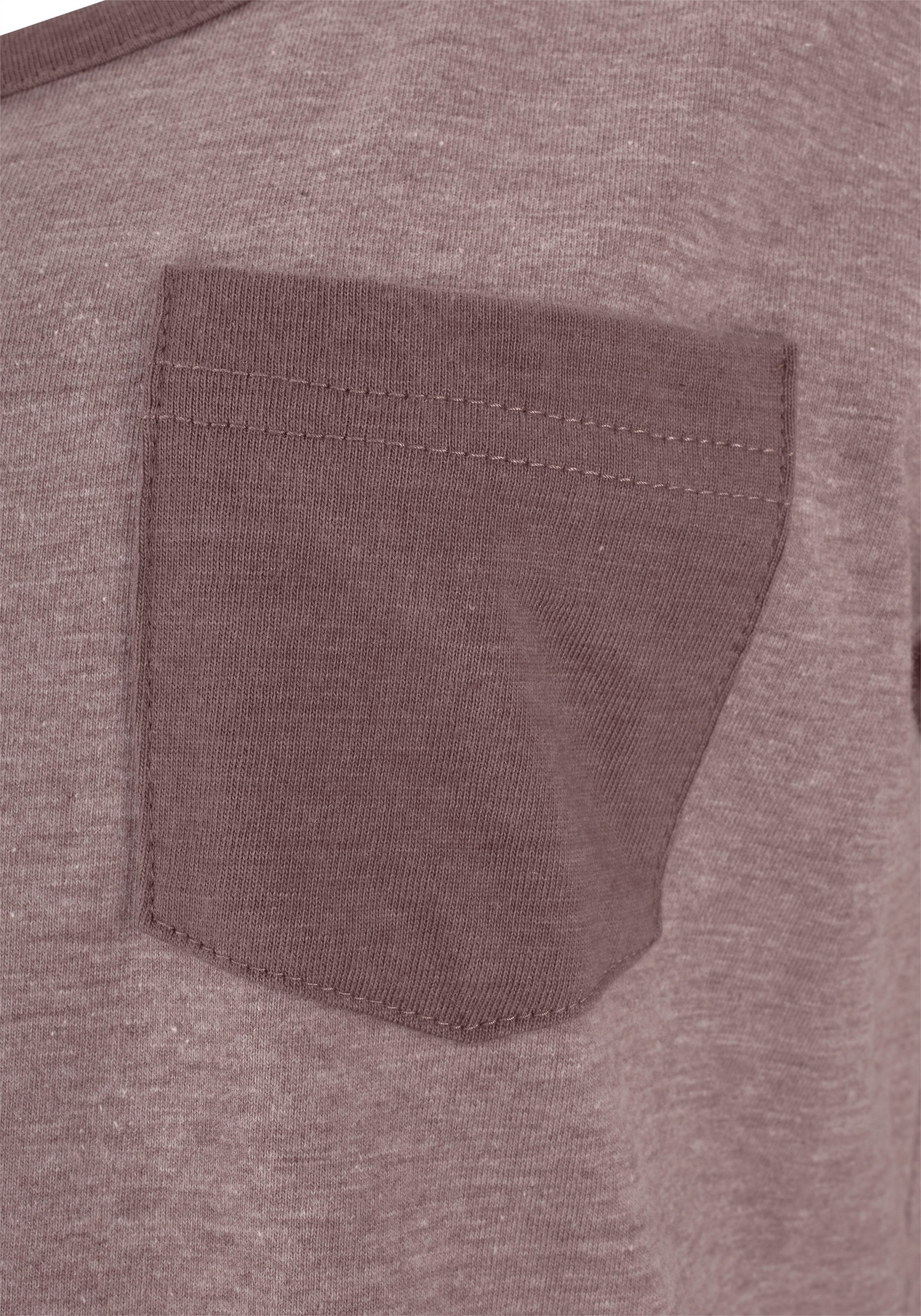 Arizona Shortama mêlee met ronde hals en borstzak (2-delig, 1 stuk)