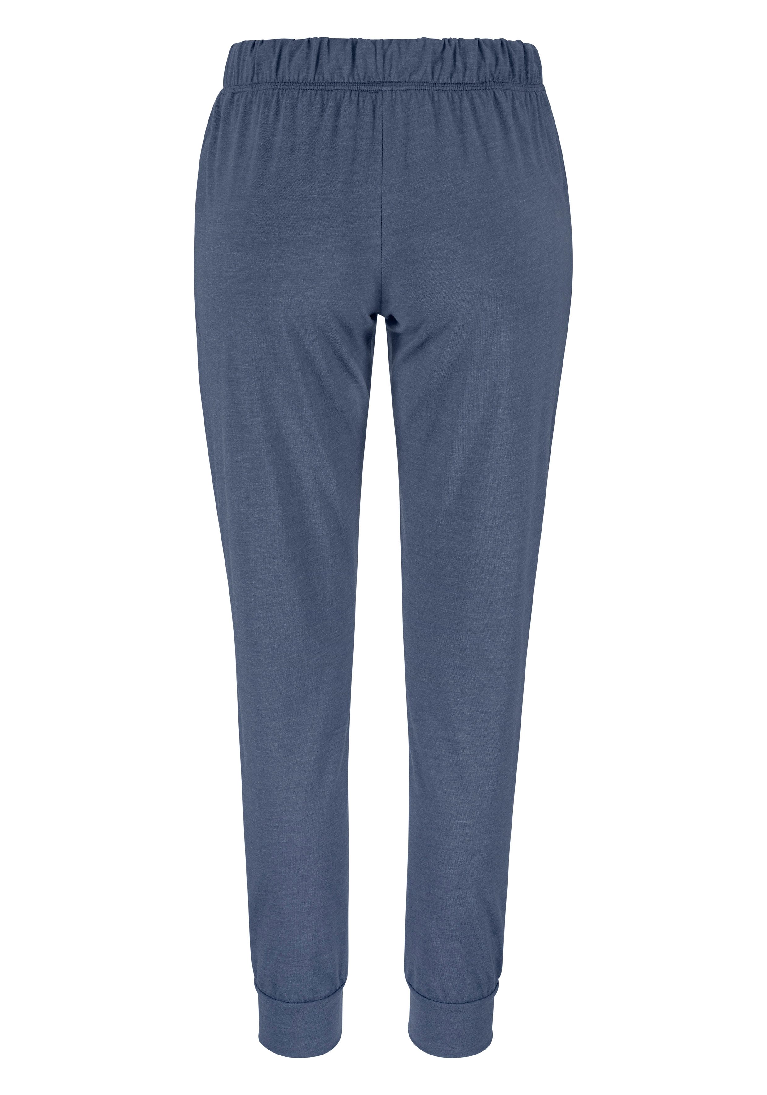 Arizona Pyjama in gemêleerde kwaliteit met knoopsluiting (2-delig, 1 stuk)