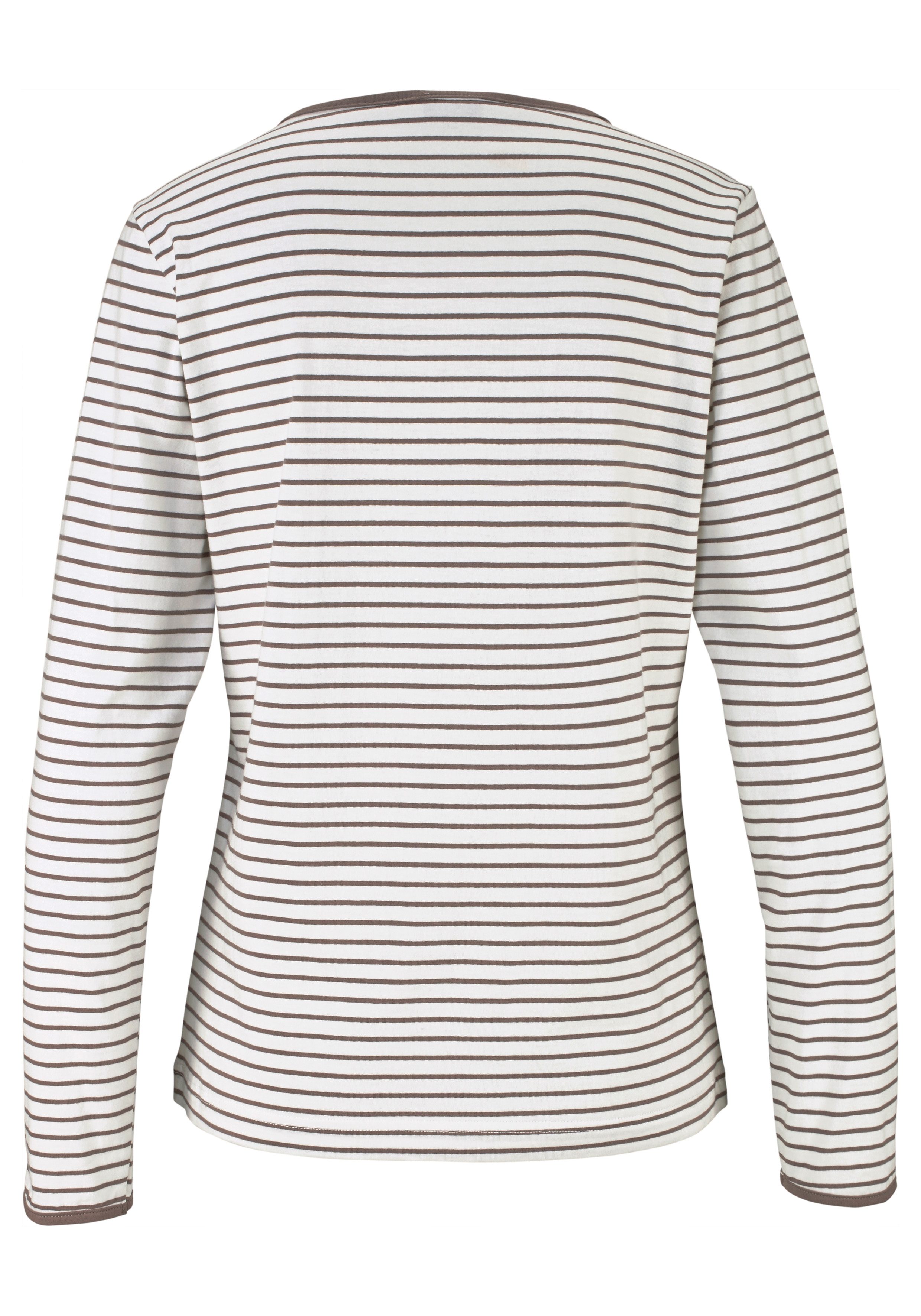 H.I.S Pyjama met strepen van voorgeverfd garen (2-delig, 1 stuk)